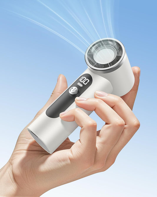 Portable Handheld Fan,4000Mah Rechargeable Turbo Personal Mini Fan,Pocket Design for Travel,Concerts,Sports Games,Camping,Hiking,Best Gifts for Women in Summer