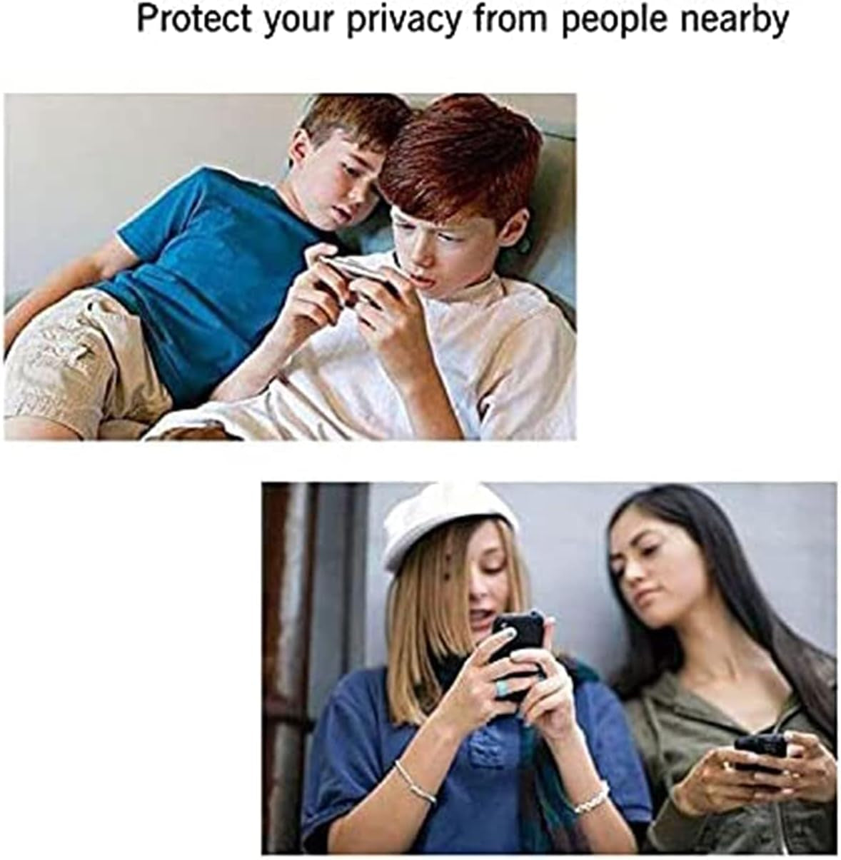 Iphone 13 Pro/13 Screen & Camera Lens Protector 2Pack (2 Screen + 2 Camera Lens Protectors) - Tempered Glass, 9H Hardness, 6.1 Inch, Anti-Spy, Night Shooting Function