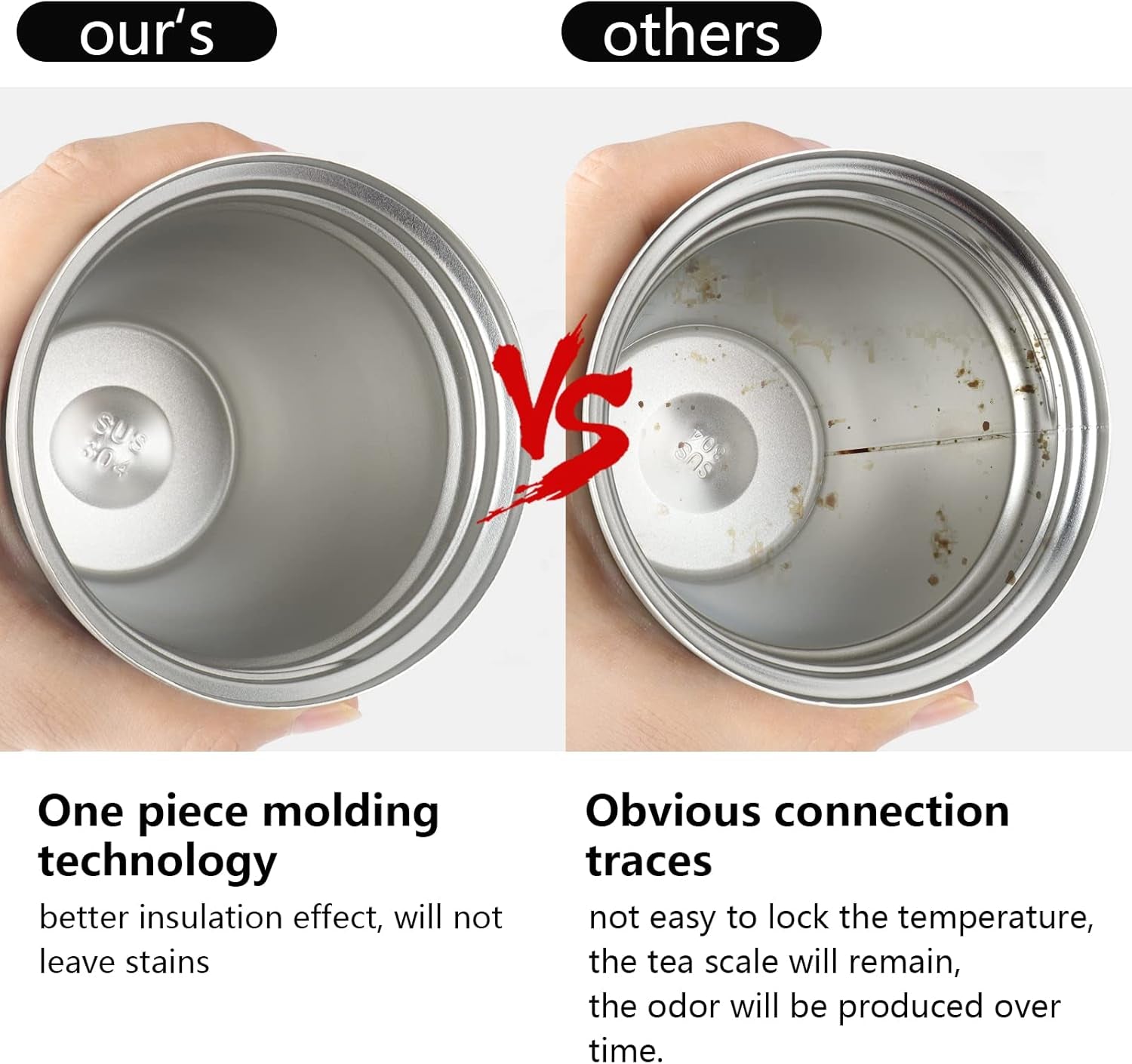 12 Oz Stainless Steel Vacuum Insulated Tumbler - Coffee Travel Mug Spill Proof with Lid - Coffee Cup for Keep Hot/Ice Coffee,Tea and Beer (White)