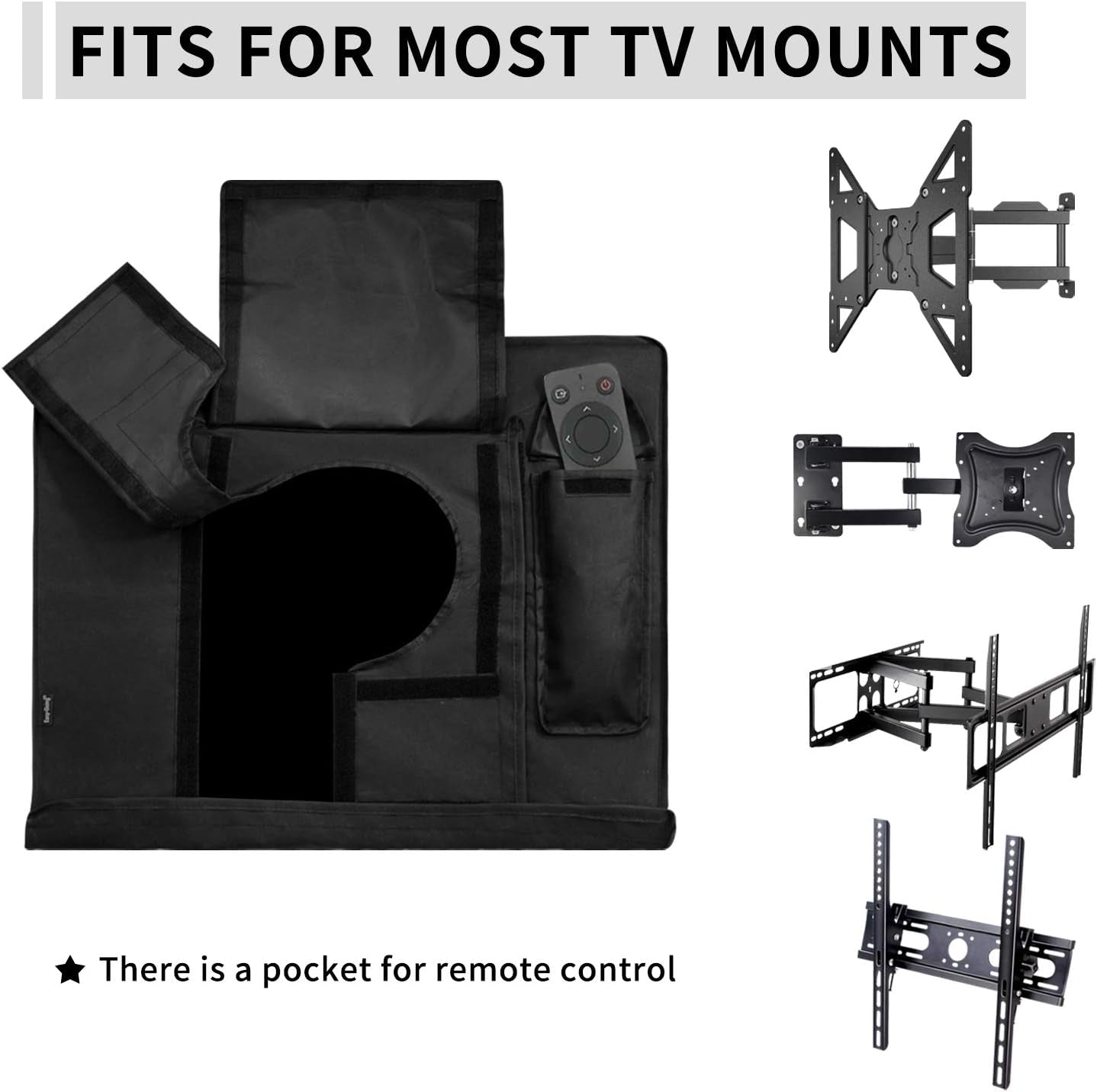 Outdoor TV Cover for 36 to 38 Inch with Openable Front Flap for Watching TV, Convenient Use without Remove, Durable TV Cover with Free Cleaning Cloth