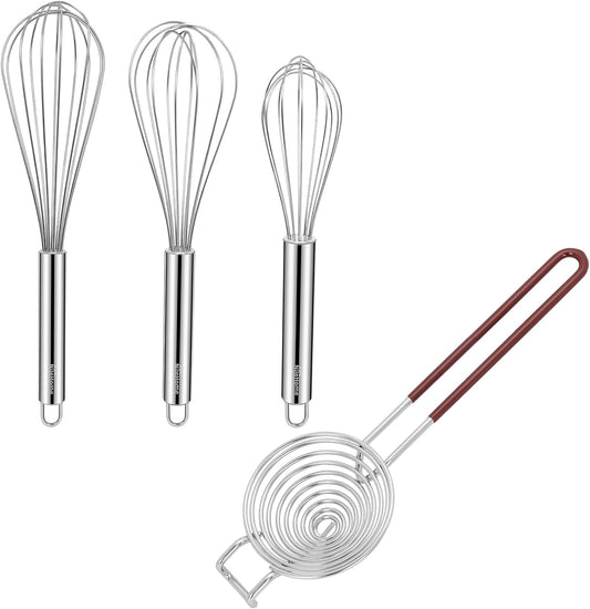 Whisk Set 8" 10" 12" and Egg Separator