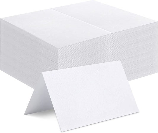 120 Pcs Place Cards, 2X3.5In Blank Fillable Banquet Seat Card for Table Setting, Escort Card, Wedding Place Cards for Wedding, Table, Dinner Parties