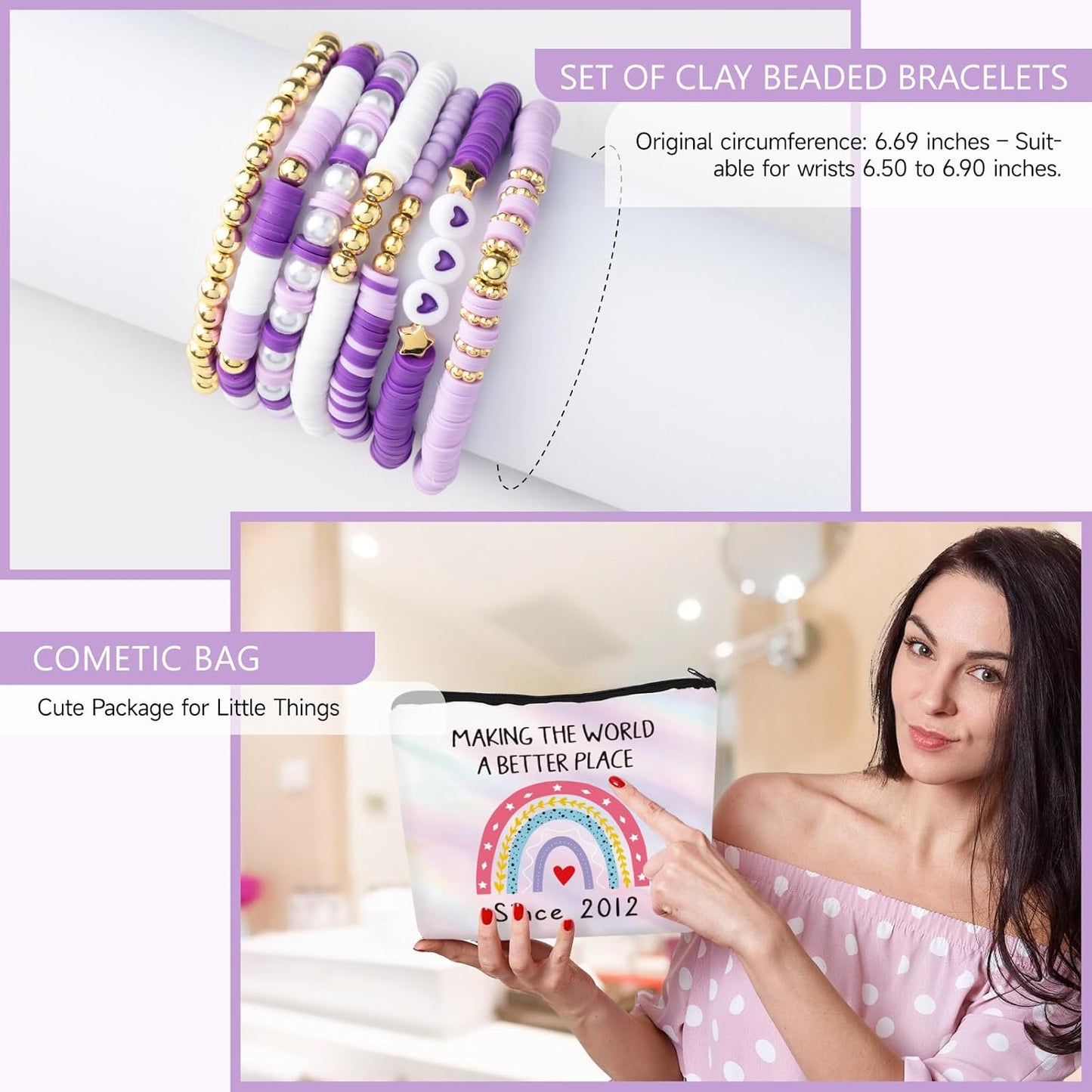13Th Birthday Gifts for Girls, Gifts for 13 Year Old Birthday Girl, 11PCS Unique 13Th Birthday Gifts Ideas for Her, Daughter, 13 Fabulous Gifts, 13Th Birthday Decorations for Girls, 13Th Purple Gifts