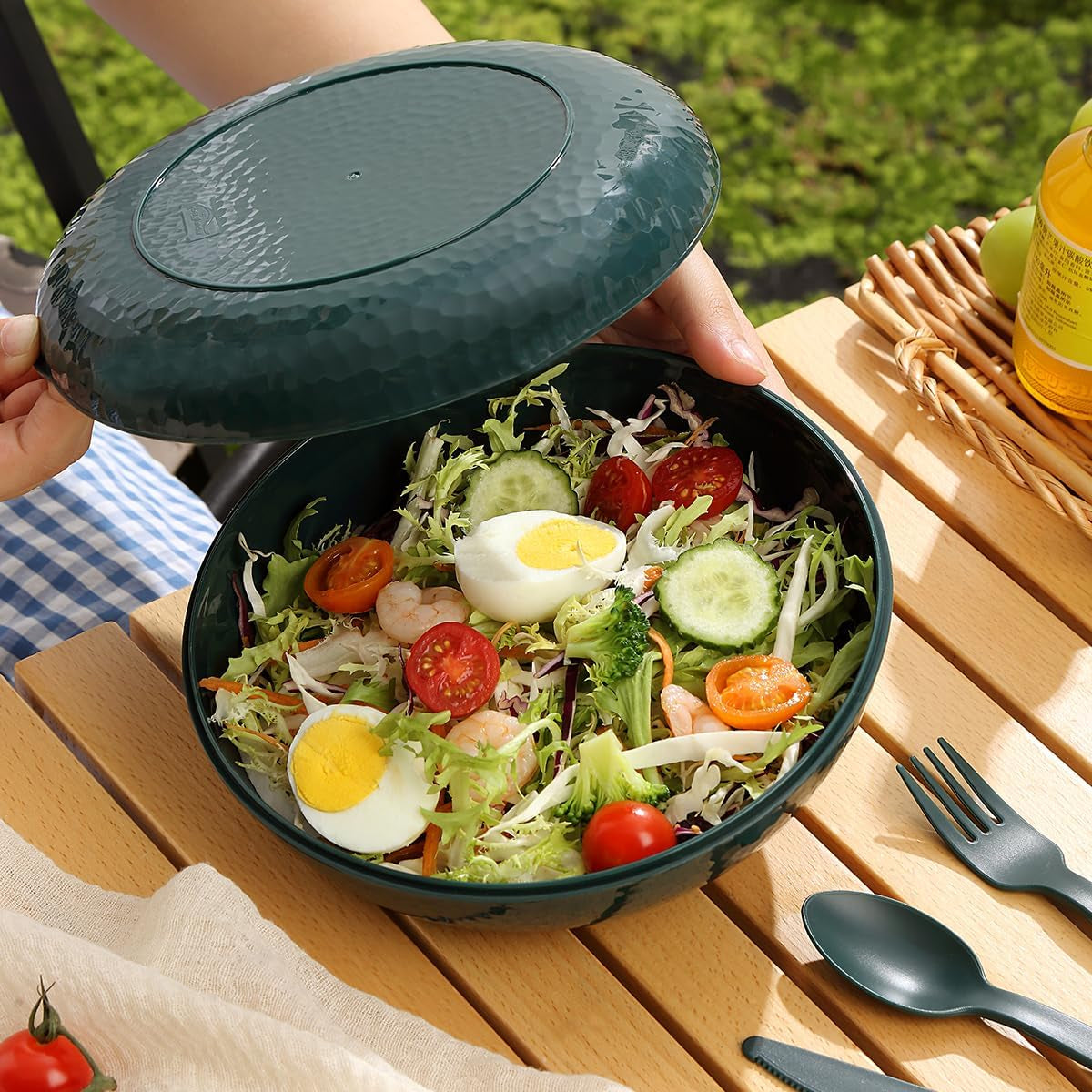 Comprehensive Camping Mess Kit with Bowl, Plate, Cup, Cutlery, and Carry Bag - Essential Outdoor Dining Accessories for Travel, Camping, and Picnics, Conveniently Portable and Storable