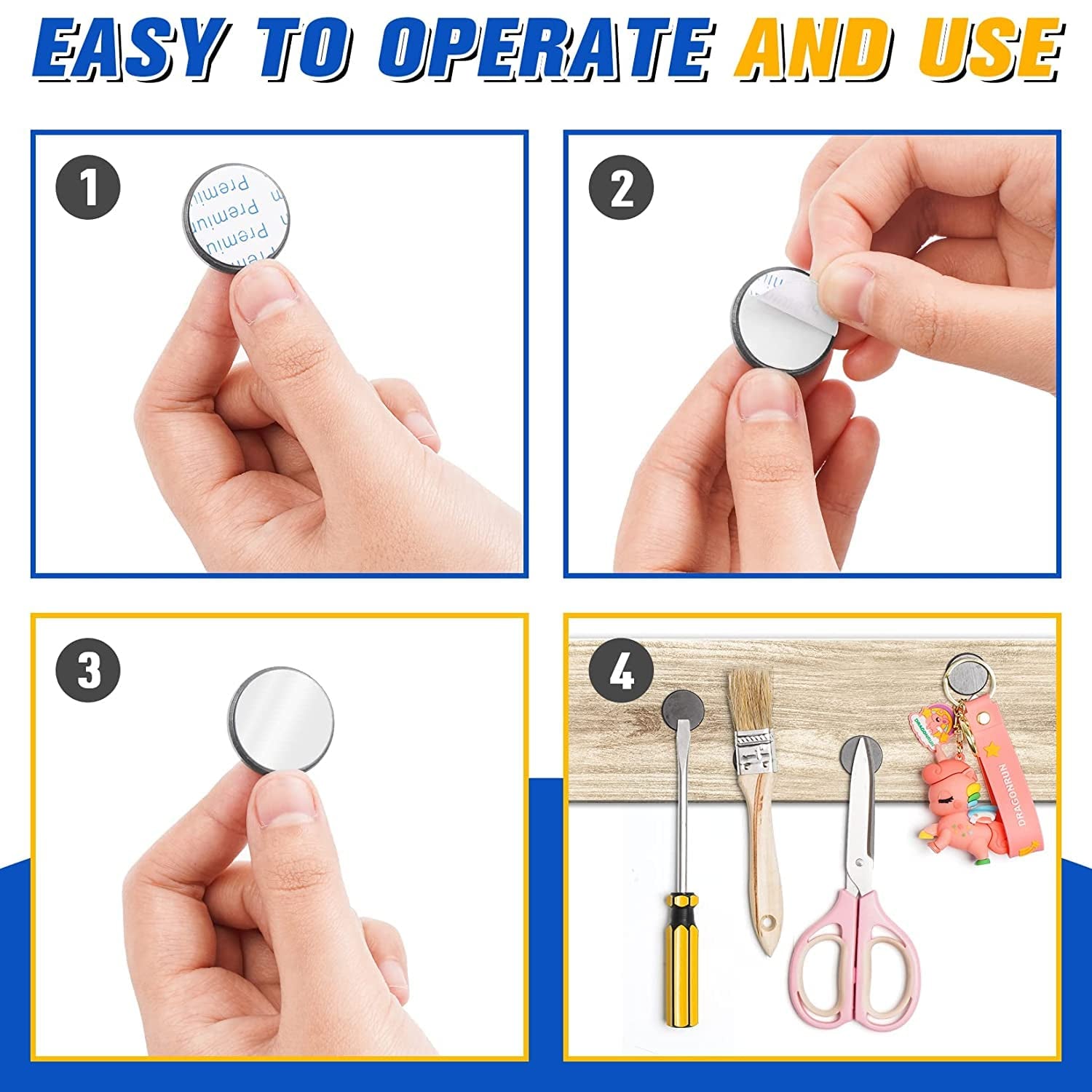 20Pcs Small Products for Crafts with Adhesive Backing, Ceramic Products Craft, round Circleproduct Perfect for Button, Craft, Hobbies, Science Projects - 0.71Inch X 0.12Inch