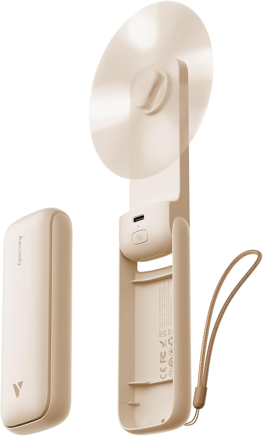 Slim Portable Fan + Portable Handheld Turbo Fan