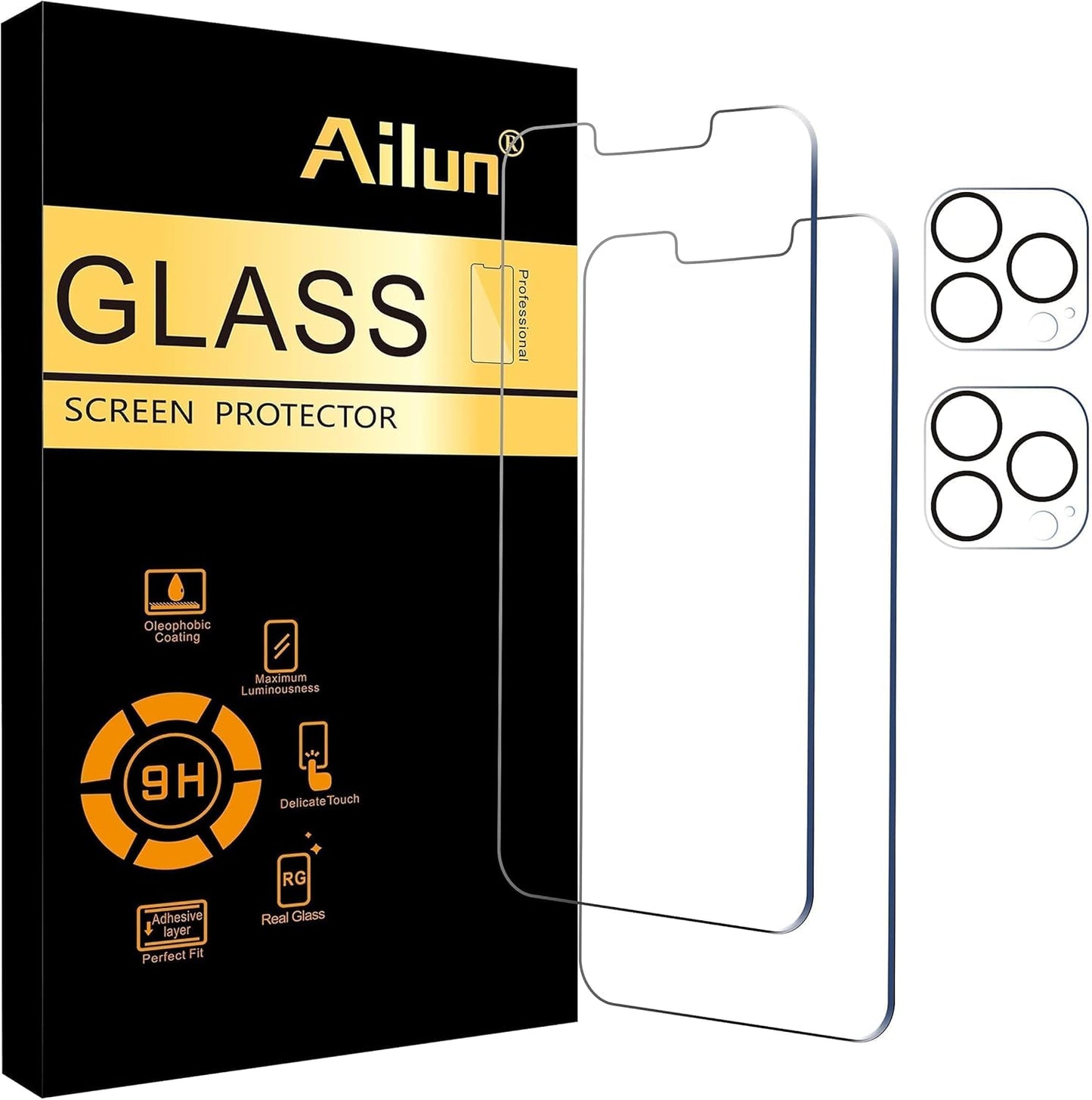 Iphone 13 Pro Max Screen Protector + Camera Lens Protector, Privacy Screen Protector 2 Pack