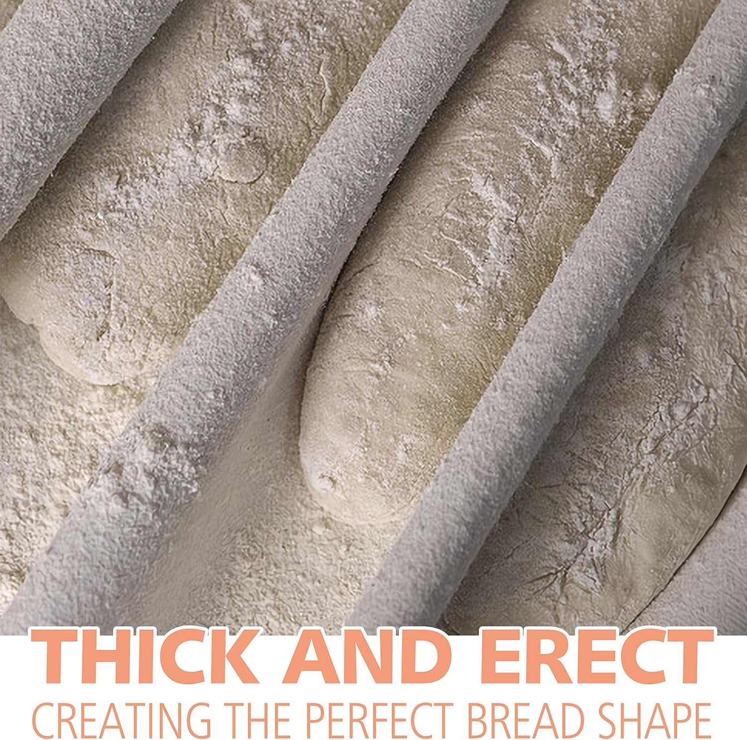 Nonstick French Baguette Bread Pan with Thick Professional Proofing Cloth Dough Couche - Long Sourdough Bread Baking Pan Tray for Professional & Home Baker, Perforated Loaves Bake Mold Supplies