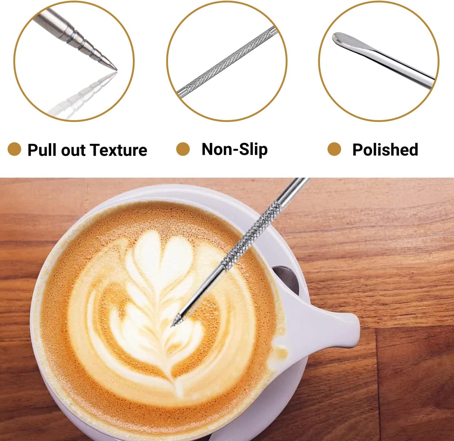 Milk Frothing Pitcher, 2Pcs, 350Ml & 600Ml, Milk Frother Cup Stainless Steel Jug Steaming Pitcher, Milk Coffee Cappuccino Latte Art Barista Steam Pitchers Milk Jug Cup with Decorating Pen