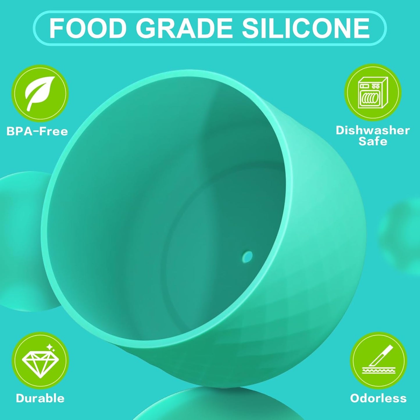 Silicone Boot for Owala 40 Oz Tumbler with Handle, Anti-Slip Protective Sleeve for Stainless Steel Triple Layer Insulated Travel Tumbler Accessories