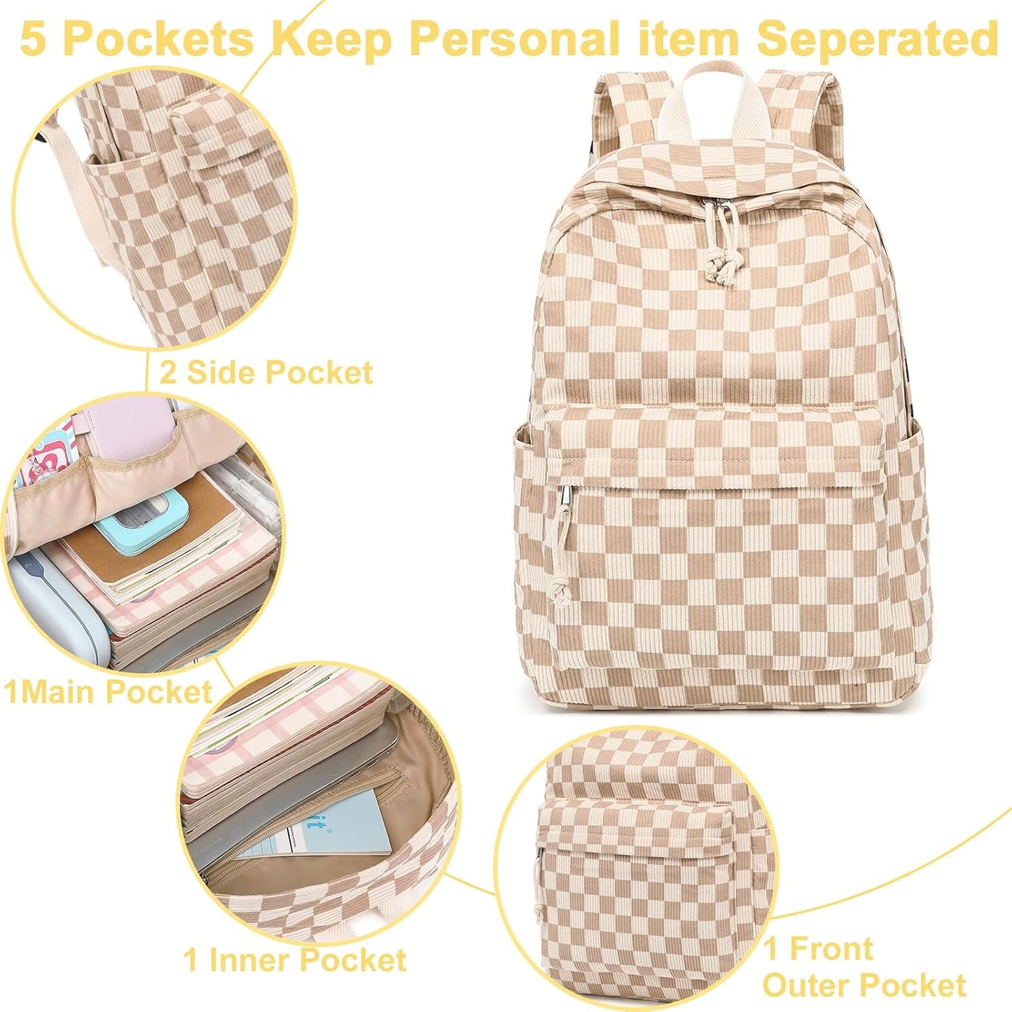 Backpack for Girls Kids Preschool Backpack with Lunch Box Kindergarten Bookbag Toddler School Bags Set