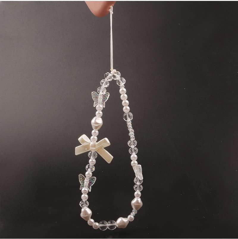 Butterfly Bow Phone Charm Aesthetic Y2K Cell Phone Charms Strap Accessories for Keychain Camera
