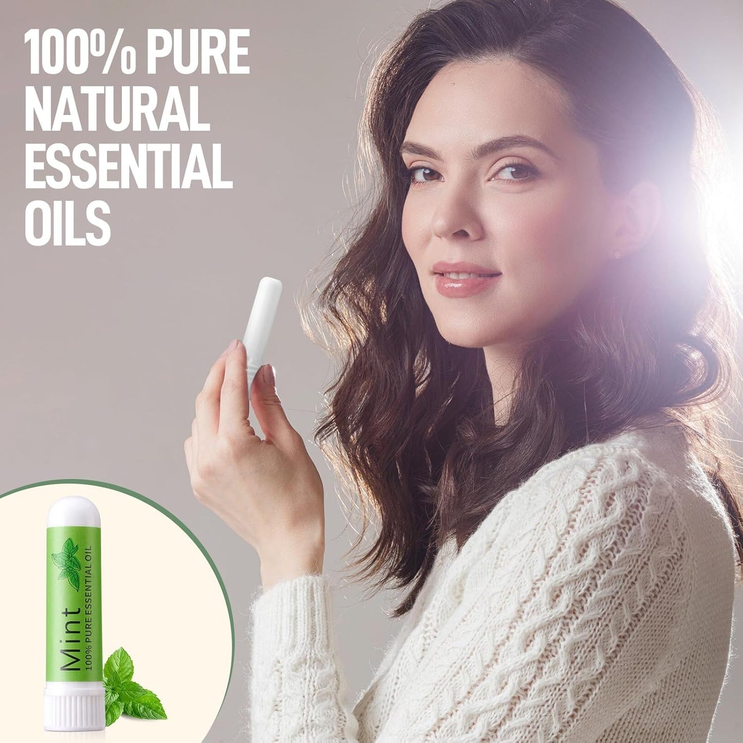 Nausea Relief Inhaler-Mint, 100% Natural Essential Oils Inhalers