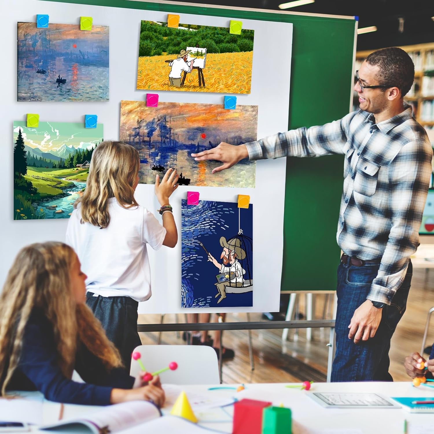 8 Pack Magnetic Clips Heavy Duty, Colorful Strong Fridge Magnet Clips Heavy Duty, Metal Magnet Clips for Fridge, Clip Magnets, Magnetic Clips for Refrigerator, Locker, Whiteboard, Home, Office