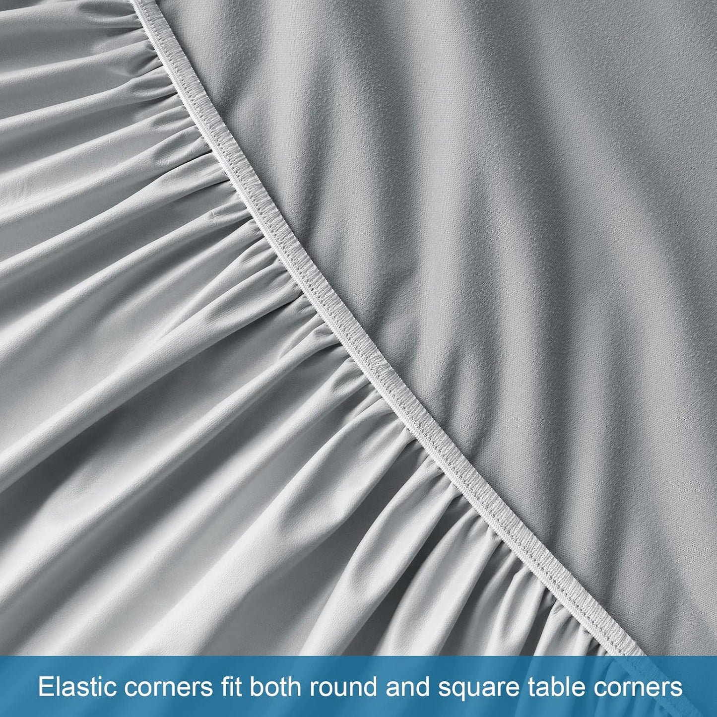 Waterproof Massage Table Sheets, Massage Table Cover Set 2- Piece Include Massage Fitted Sheet and Face Cradle Cover Ultra Soft & Skin-Friendly Fit Massage Table & Facial Bed, Grey, 36×77×7