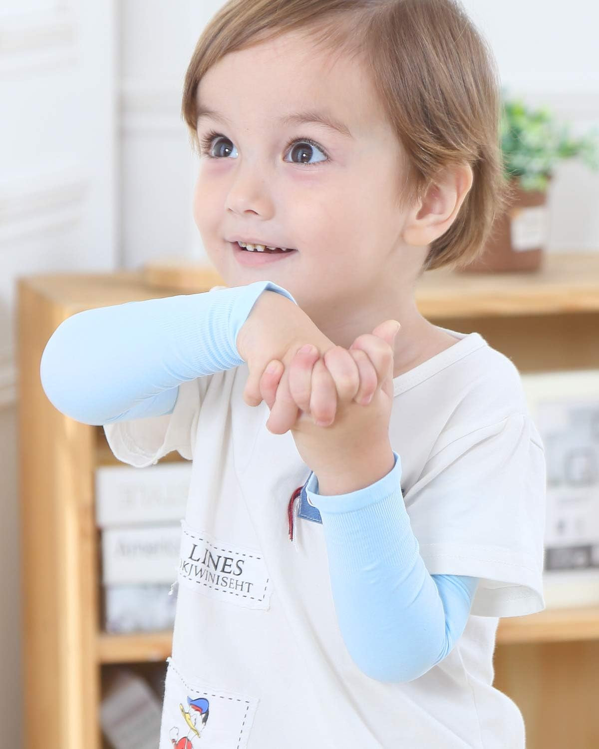 Arm Sleeves for Kids Child Toddlers, Age 1-7, UV Sun Protection, Cooling Sleeves to Cover Arms