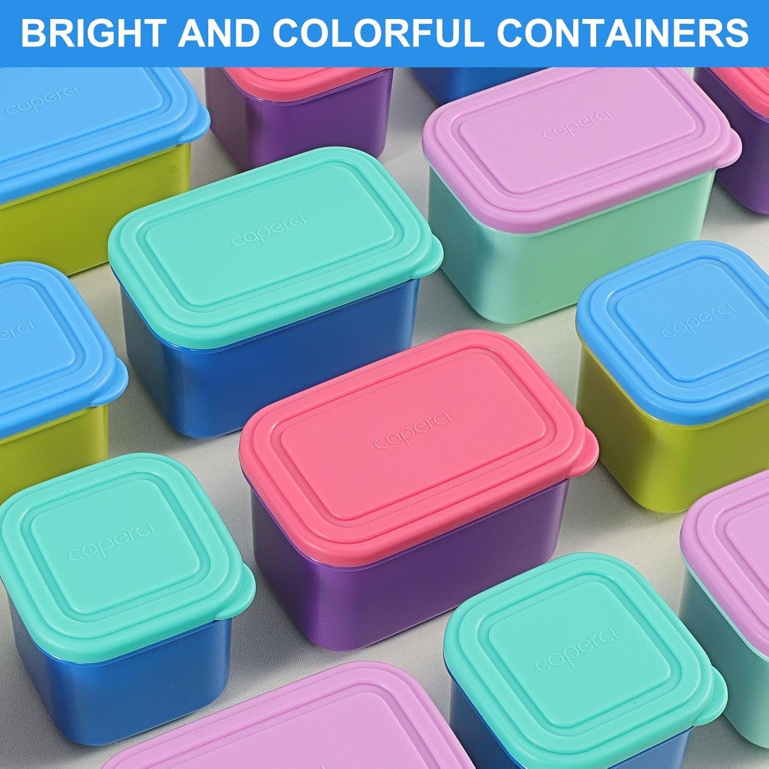 Leakproof Condiment Salad Dressing Container to Go with Lids 6 Pack - 3 Oz/90Ml Stackable Small Food Storage Containers for Sauce, School Lunch, Work, Travel, Bpa-Free