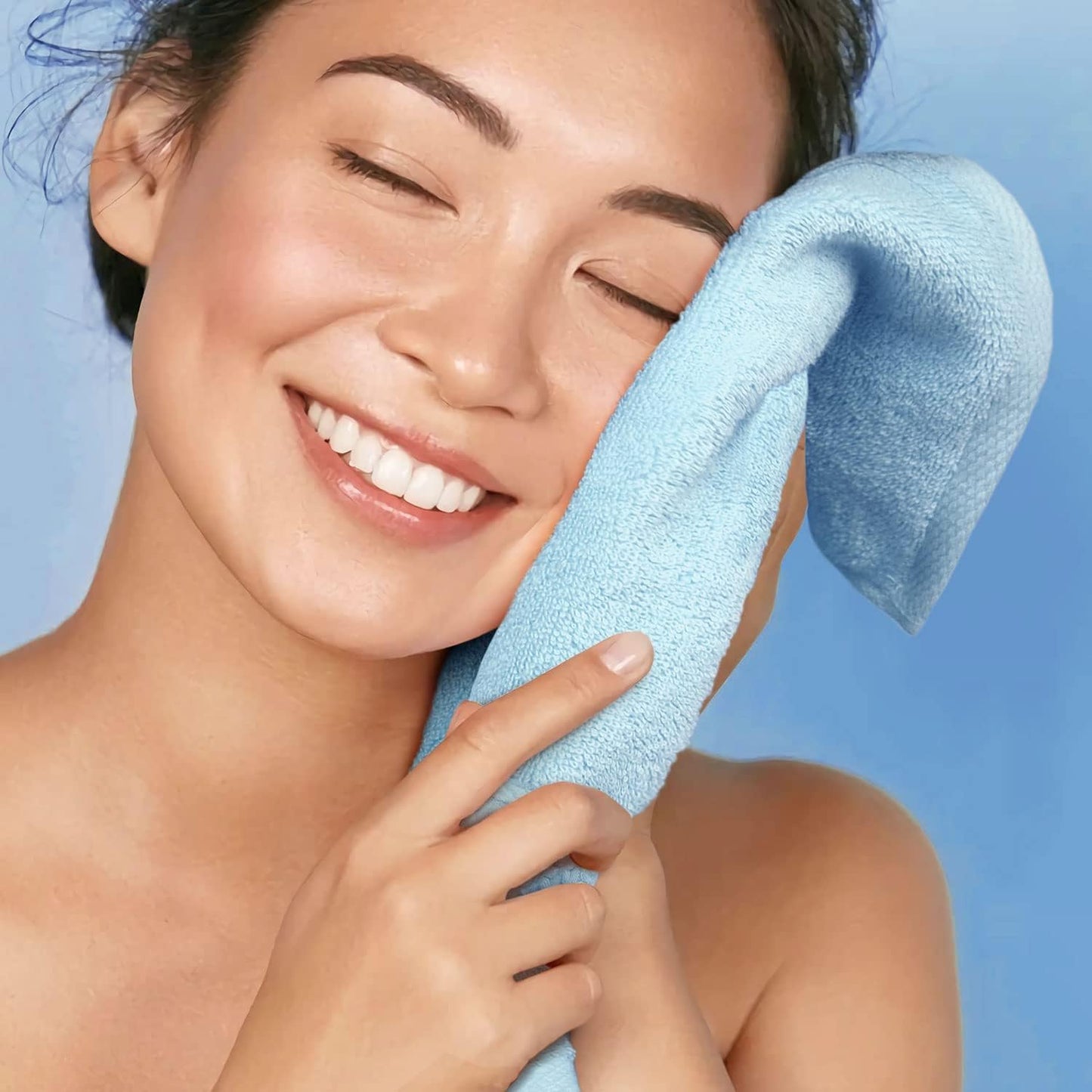 100% Cotton Wash Cloths 12 Pack Bath Washcloths Facecloths, 13 by 13 Inches Large Bathroom Washcloth Set 12 Assorted Colors (Multi, 12)