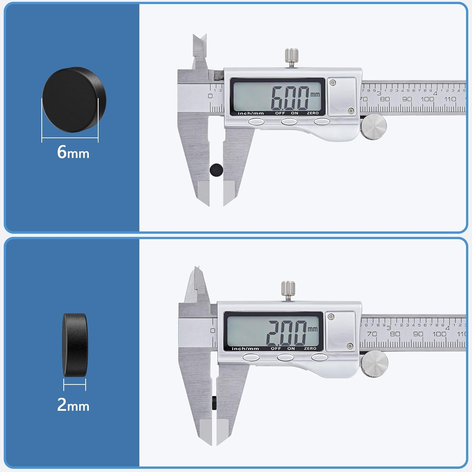 40 Pcs Refrigerator Magnets, 6X2Mm Small round Fridge Magnets, Multi-Use Premium Neodymium Tiny Circle Magnets, for Whiteboard, Billboard, Crafts, DIY, Home, Kitchen, Office, School (Black)