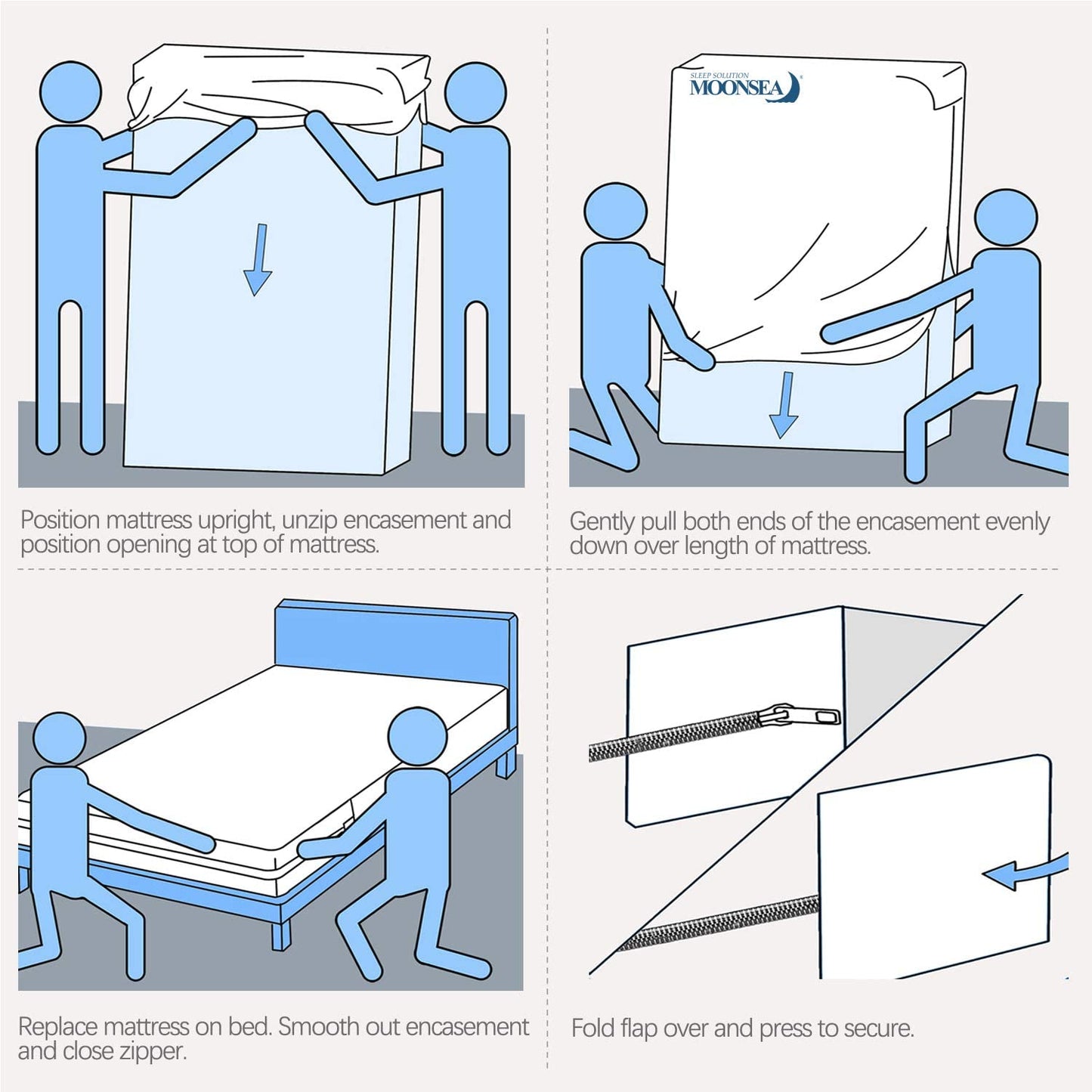 Zippered Mattress Protector Twin XL with Ultra Soft Terry Surface, 6-Side Waterproof Mattress Encasement, Well Made Zipper, Noiseless, for Standard Twin XL Mattress 39'' X 80''