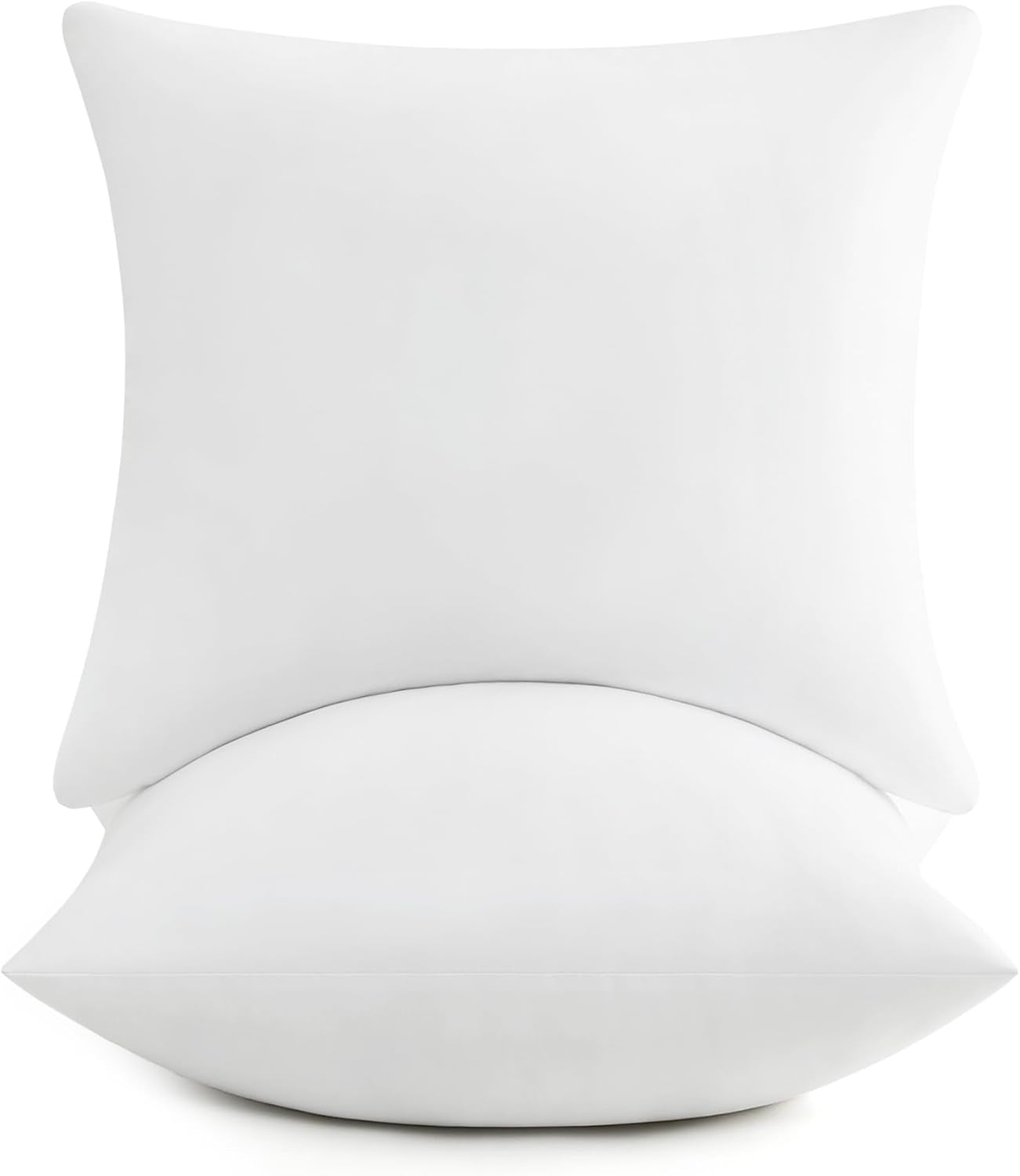 ® 12X12 Pillow Inserts, 2 Pack down Alternative Square Form Sham Stuffer, Fluffy Soft Decorative Pillows for Couch, Sofa, Bed and Home Decor
