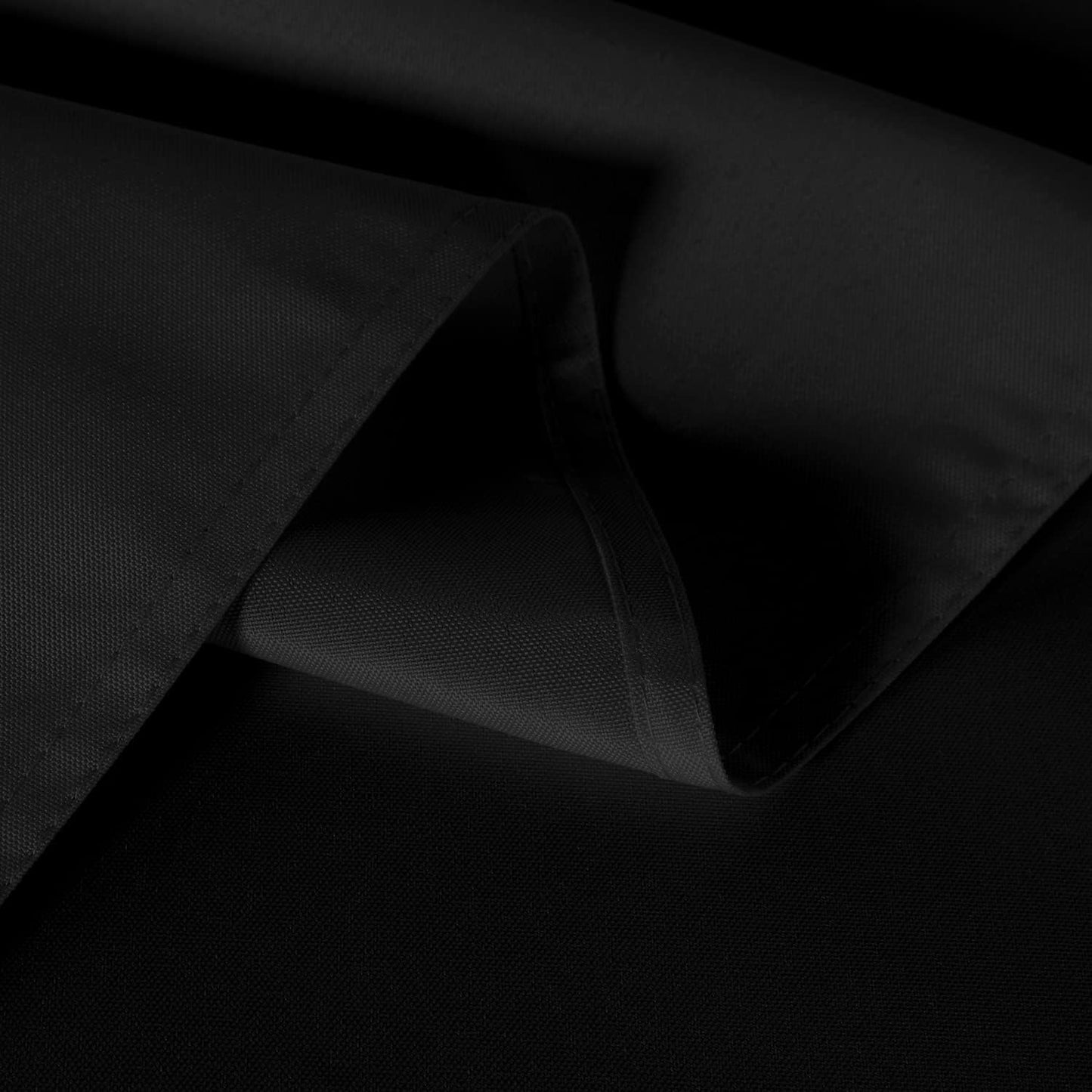 2 Pack Black Tablecloth 60 X 102 Inch, Rectangle 6 Feet Table Cloth - Stain and Wrinkle Resistant Washable Polyester Table Cover for Dining Tables, Buffet Parties and Camping