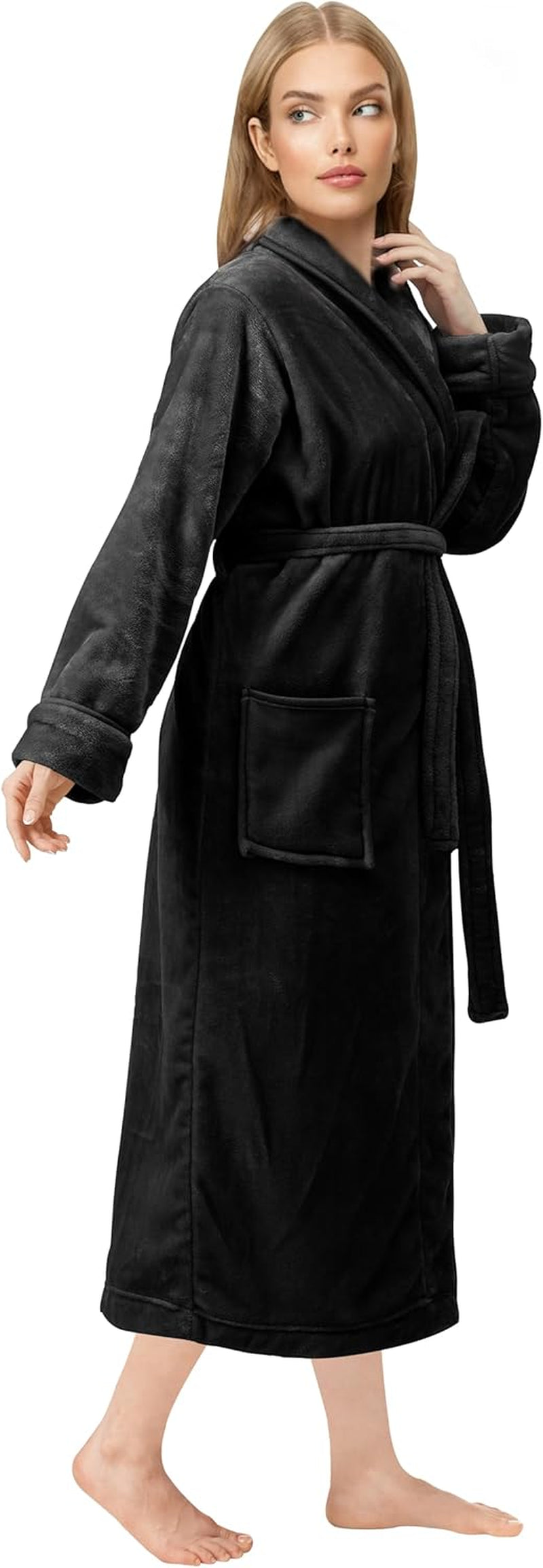 Womens Women Women'S Shawl Collar Bathrobe