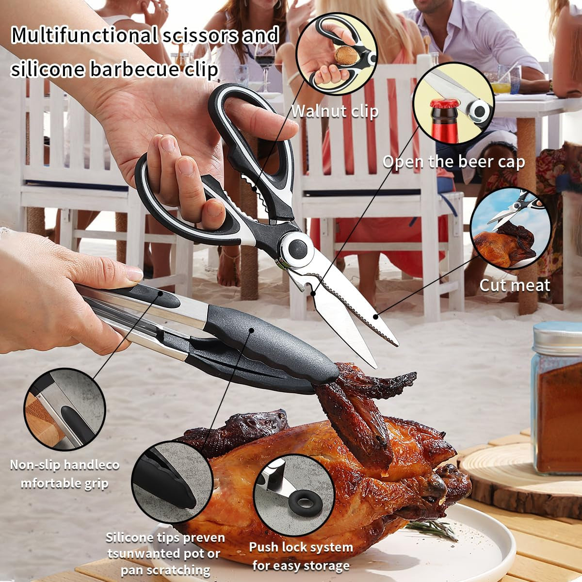 Camping Essentials: Comprehensive Cooking Utensils Set with Silverware, Plates, and Cups for Outdoor Activities, Picnics, and BBQs