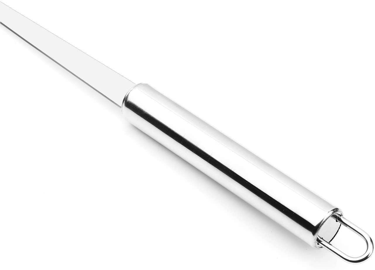 Stainless Steel Fat Skimmer Spoon - Fine Mesh Food Strainer for Grease, Gravy and Foam, Japanese Hot Pot Skimmer with Long Handle