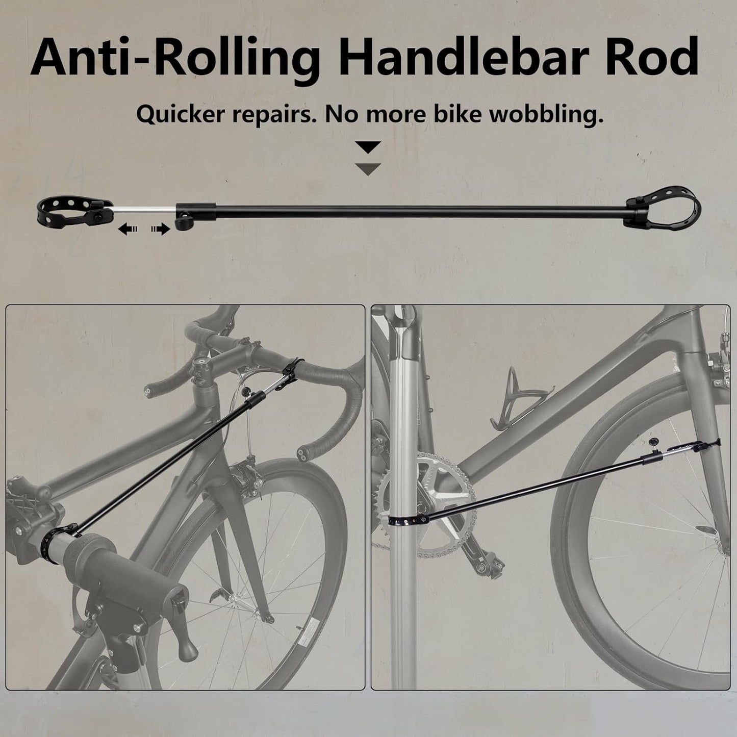 Bike Repair Stand Premium Aluminum Bike Stand for Maintenance, 68Lbs Capacity, Height-Adjustable, 360° Rotatable Clamp, Tool Tray Included