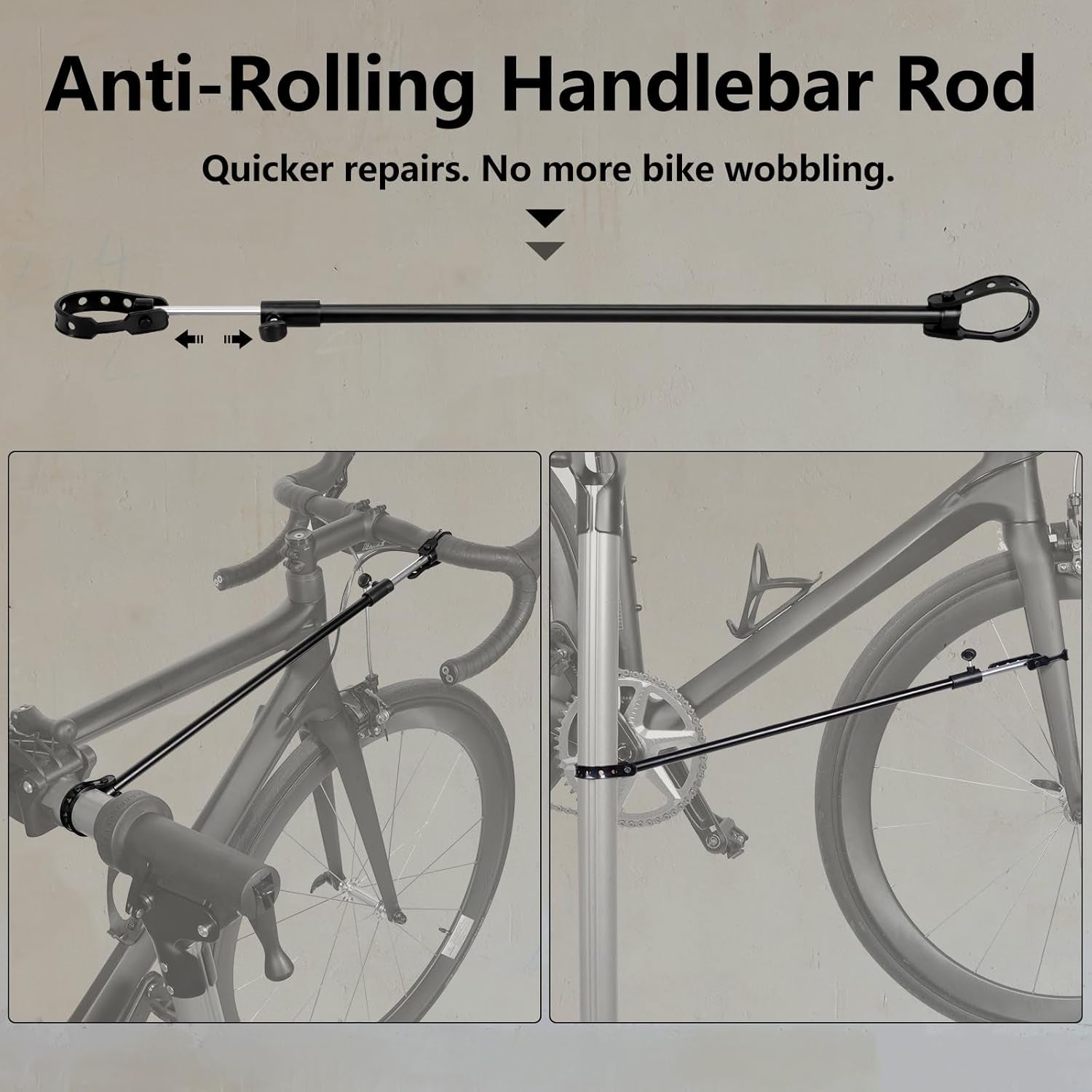 Bike Repair Stand Premium Aluminum Bike Stand for Maintenance, 68Lbs Capacity, Height-Adjustable, 360° Rotatable Clamp, Tool Tray Included