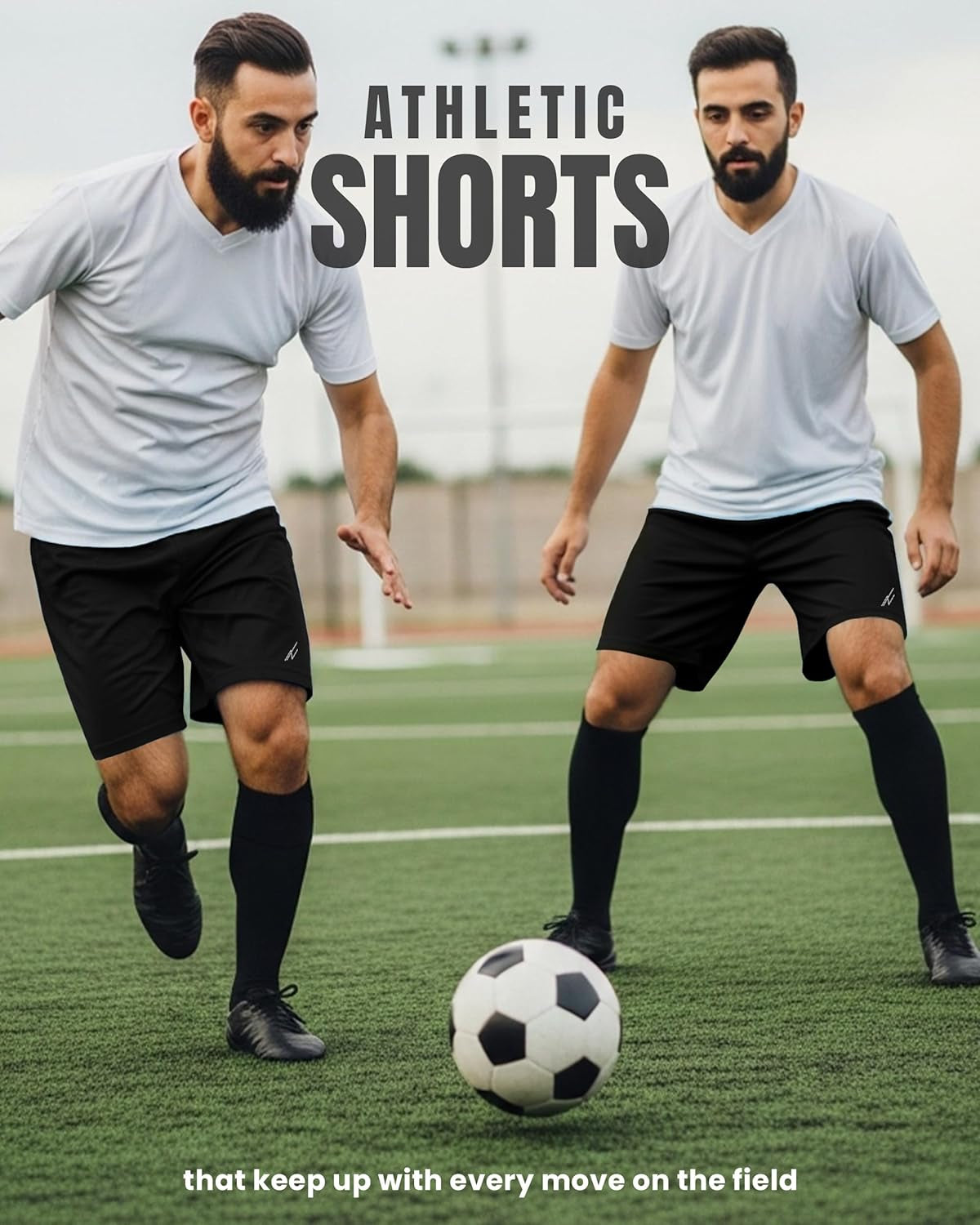 Mens Athletic Shorts 2 Pack Quick Dry Lightweight Running Workout Gym Shorts with Pockets