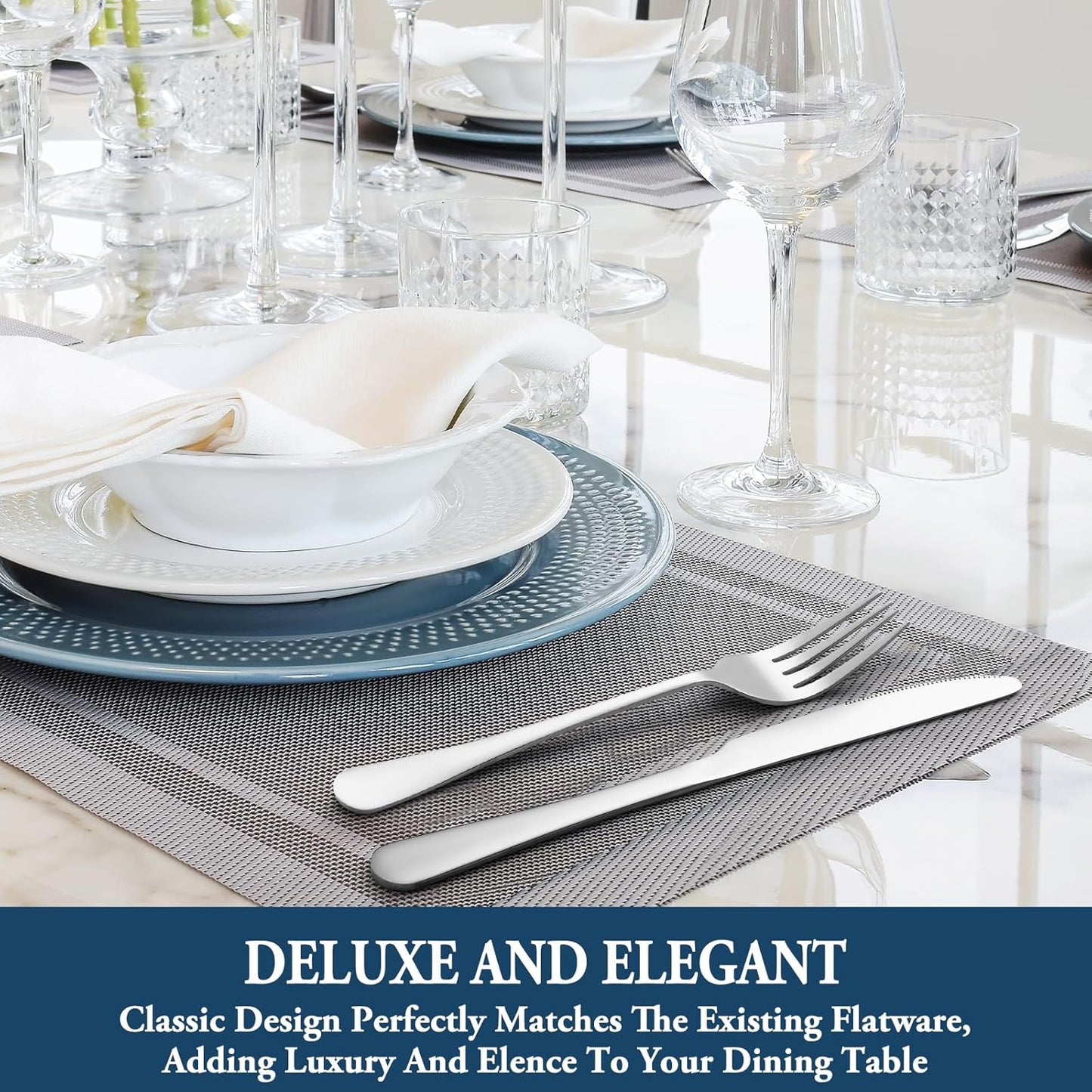 8 Pieces Dinner Forks Set, Food-Grade Stainless Steel Forks, Silverware Forks for Home, Kitchen or Restaurant, Mirror Polished, Dishwasher Safe - 8 Inch