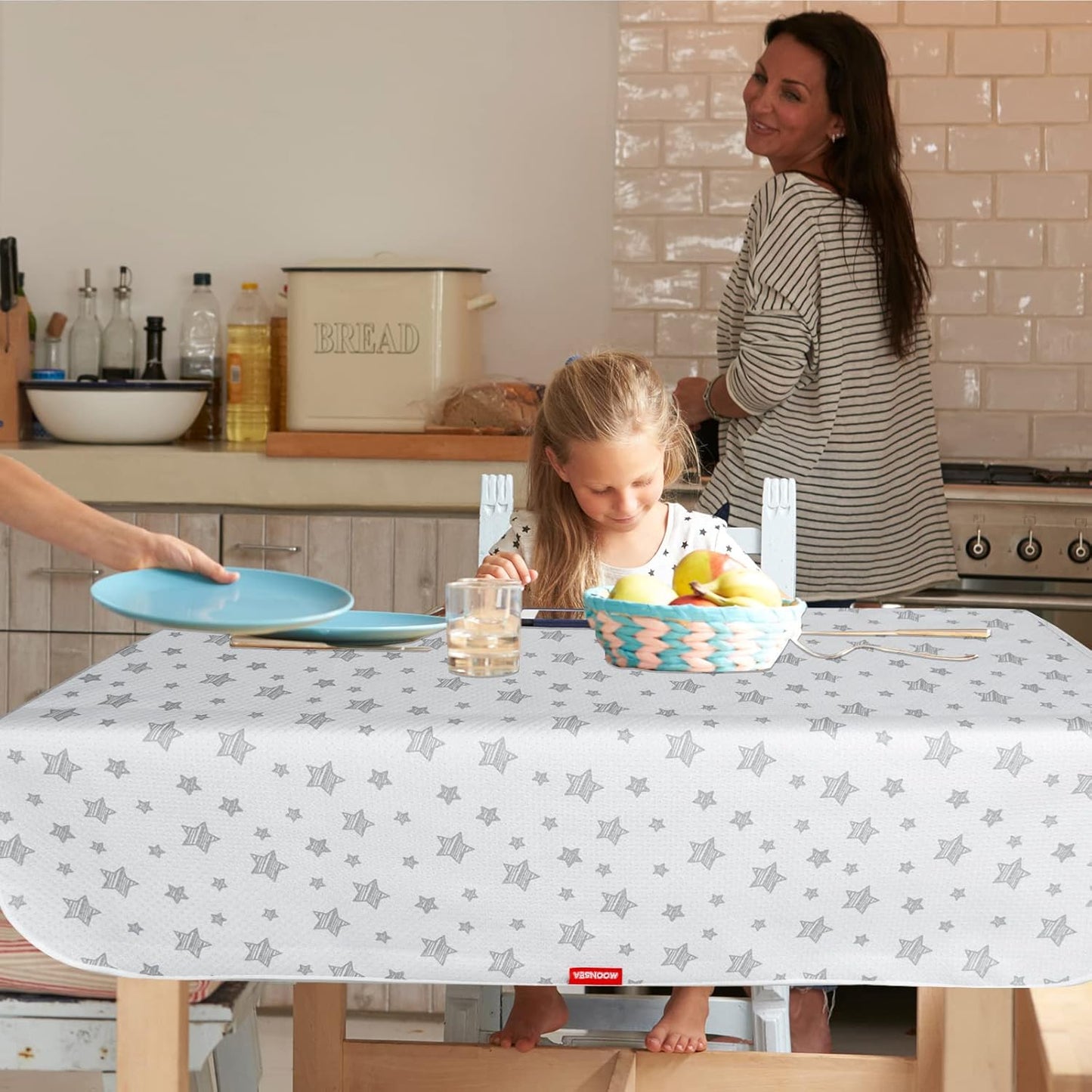Splat Mat for under High Chair Mat 2 Pack, anti Slip Bottom Splat Splash Mess Floor Mat 42X46 Inch, Waterproof Portable Baby Highchair Mat for Art/Crafts/Playtime/Mealtime