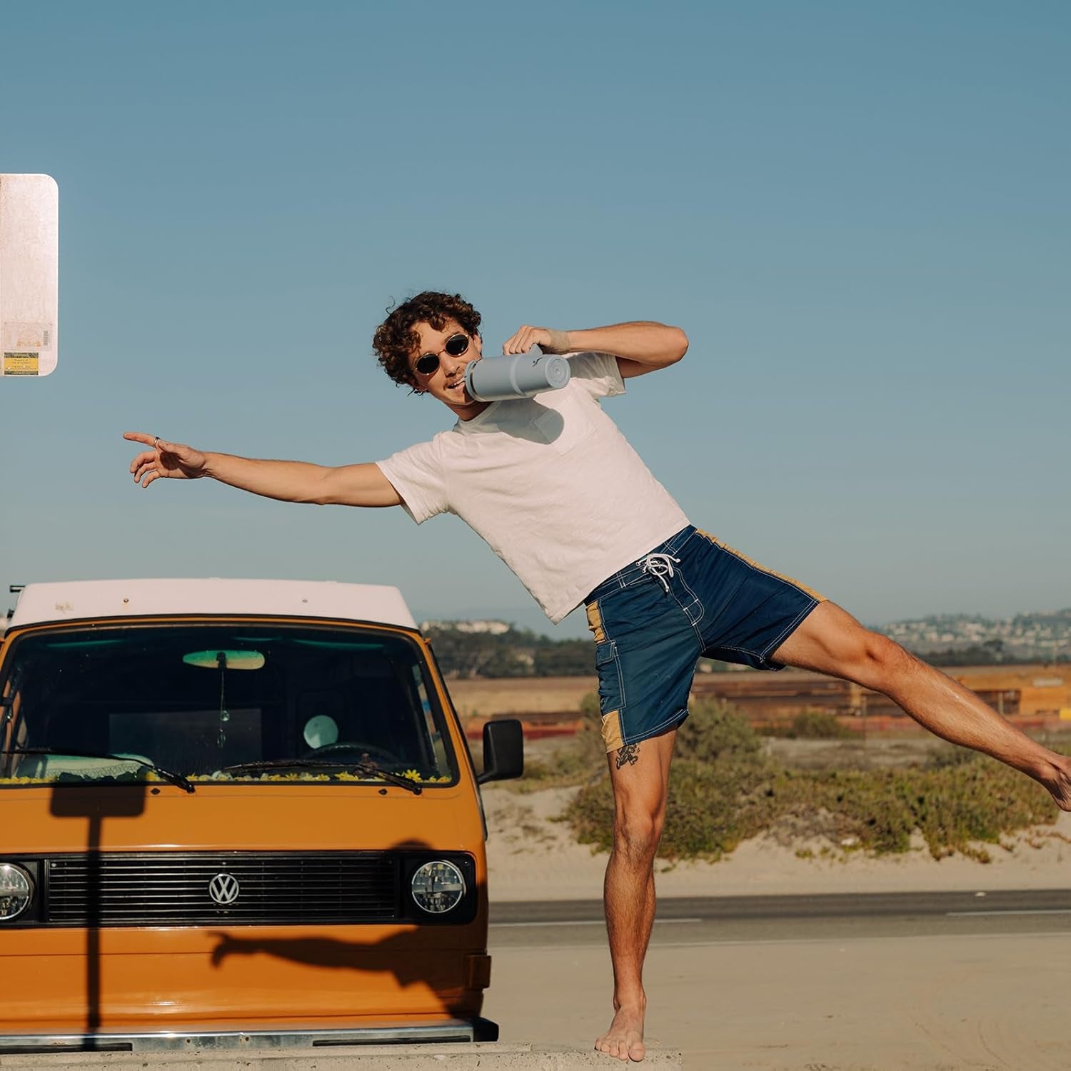 40 Oz Tumbler with Handle and 2 Straws,2 in 1 Lid Insulated Water Bottle Stainless Steel Travel Coffee Mug,Blue Haze