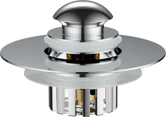 Universal Bathtub Drain Stopper, Tub Stopper Bathtub Drain, Pop up Tub Drain Hair Catcher, Replaces Bath Tub Lift and Turn, Tip-Toe and Trip Lever