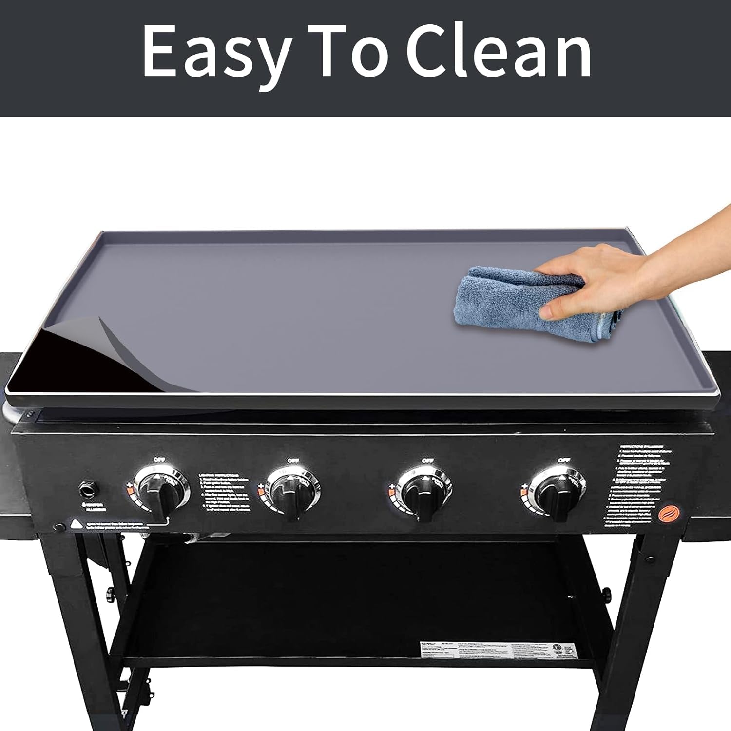 Silicone Griddle Mat for Blackstone 17 Inch Griddle, Reusableheavy Duty Food Grade Silicone Mat, Protects from Rodents, and Rust, Keeps It Clean to Prevent