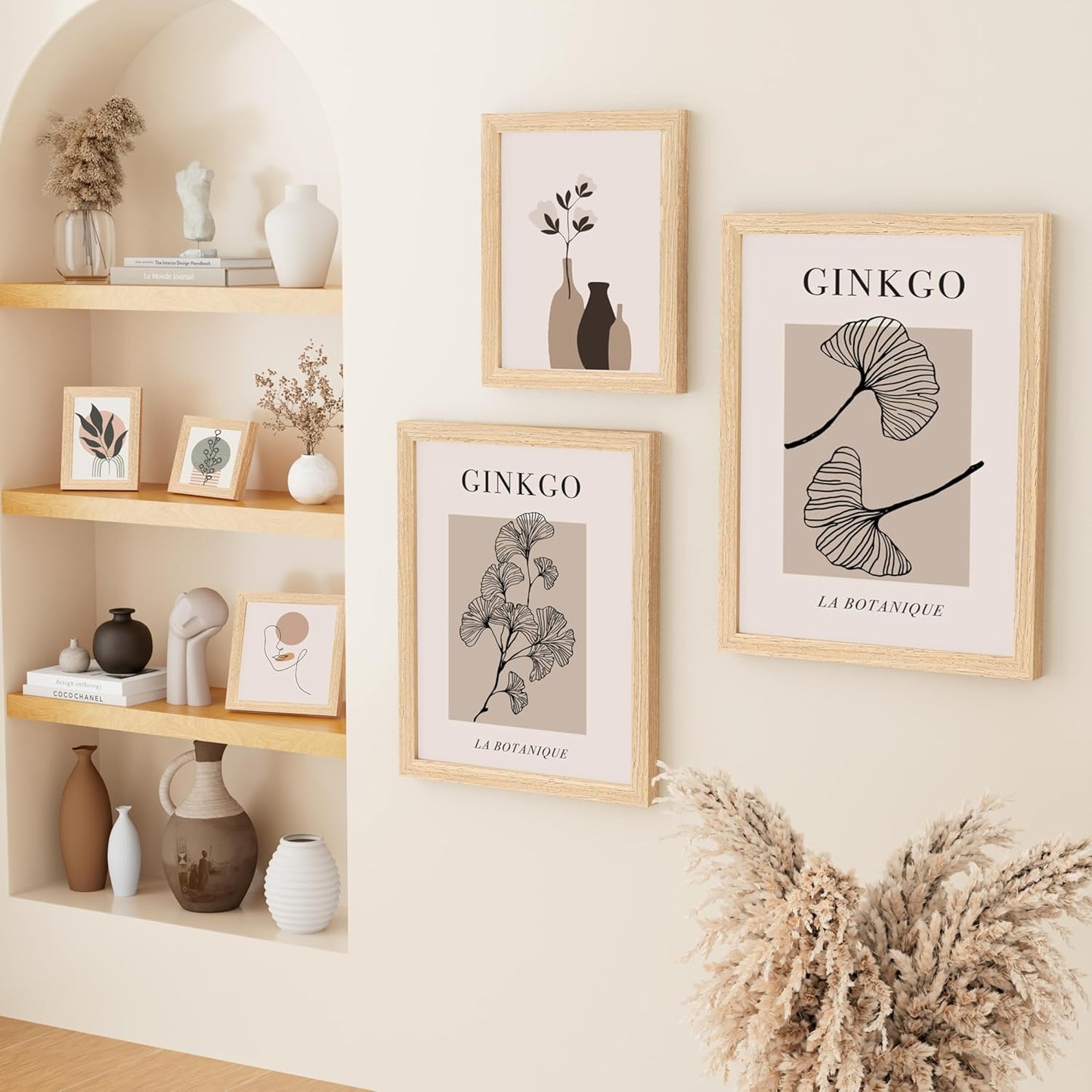 11X14 Picture Frame - Solid Natural Wood Frame with Shatterproof Plexiglass, Includes 8X10 Mat, Wall Hanging for Photos, Art, Home & Office Decor (1 Pack)