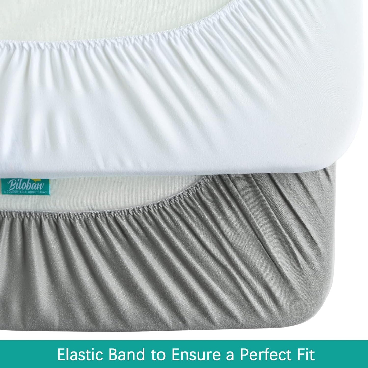 2 Pack Pack and Play Sheets Fitted and One Playard Mattress Protector Quilted Waterproof, Compatible with Graco Pack N Play & Dream on Me & Pamo Babe