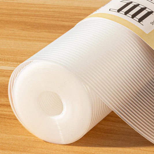 Shelf Liners for Kitchen Cabinets Non-Slip Drawer Liner 12 Inches X 5 FT Waterproof & Oil-Proof Non Adhesive Durable Material Fridge Lining for Shelves (Clear)