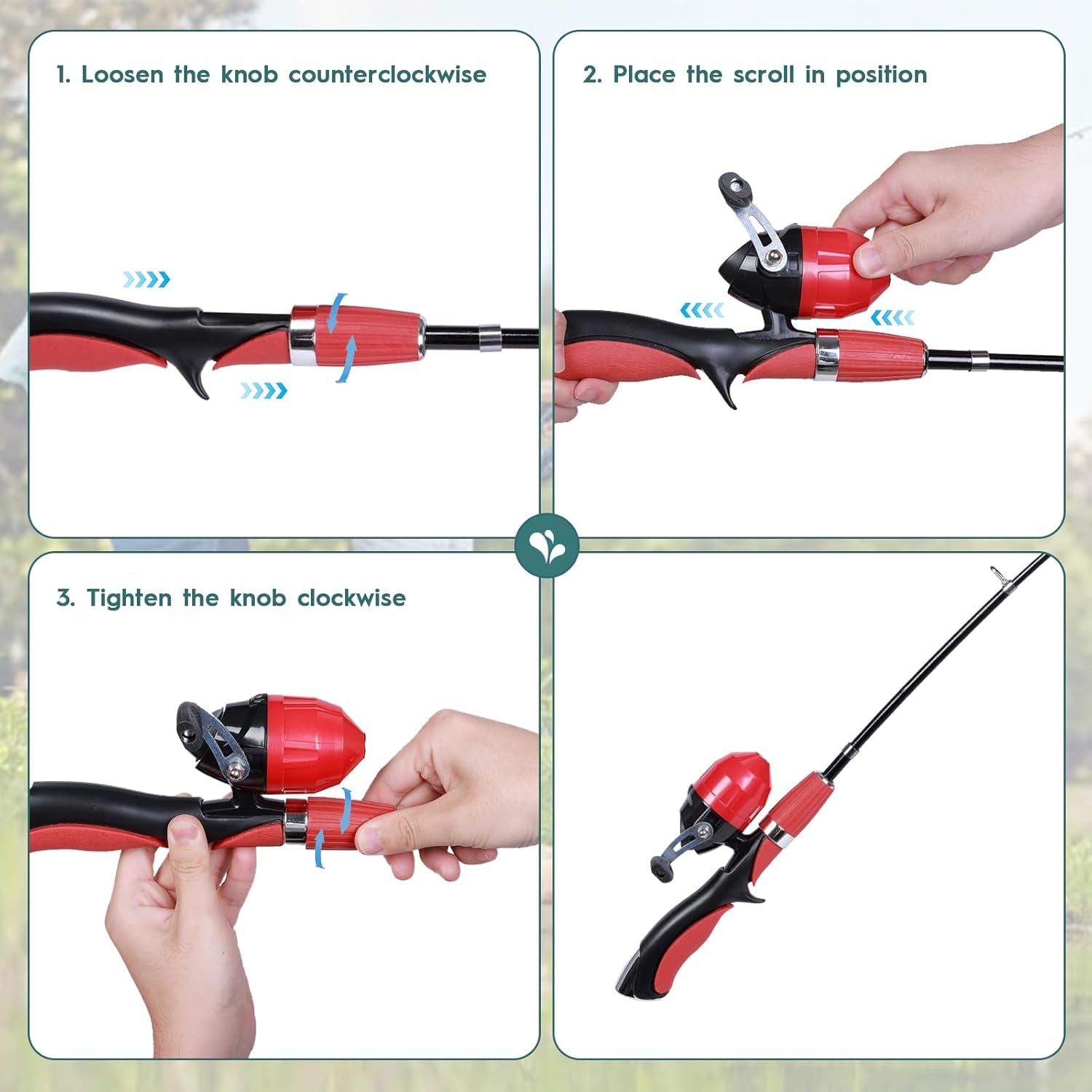 Kids Fishing Pole Kit 2 Pack, Portable Telescopic Kids Fishing Rod with Tackle Box, 2 Fishing Net and 2 Bucket for Beginners, Boys,Girls,Youth