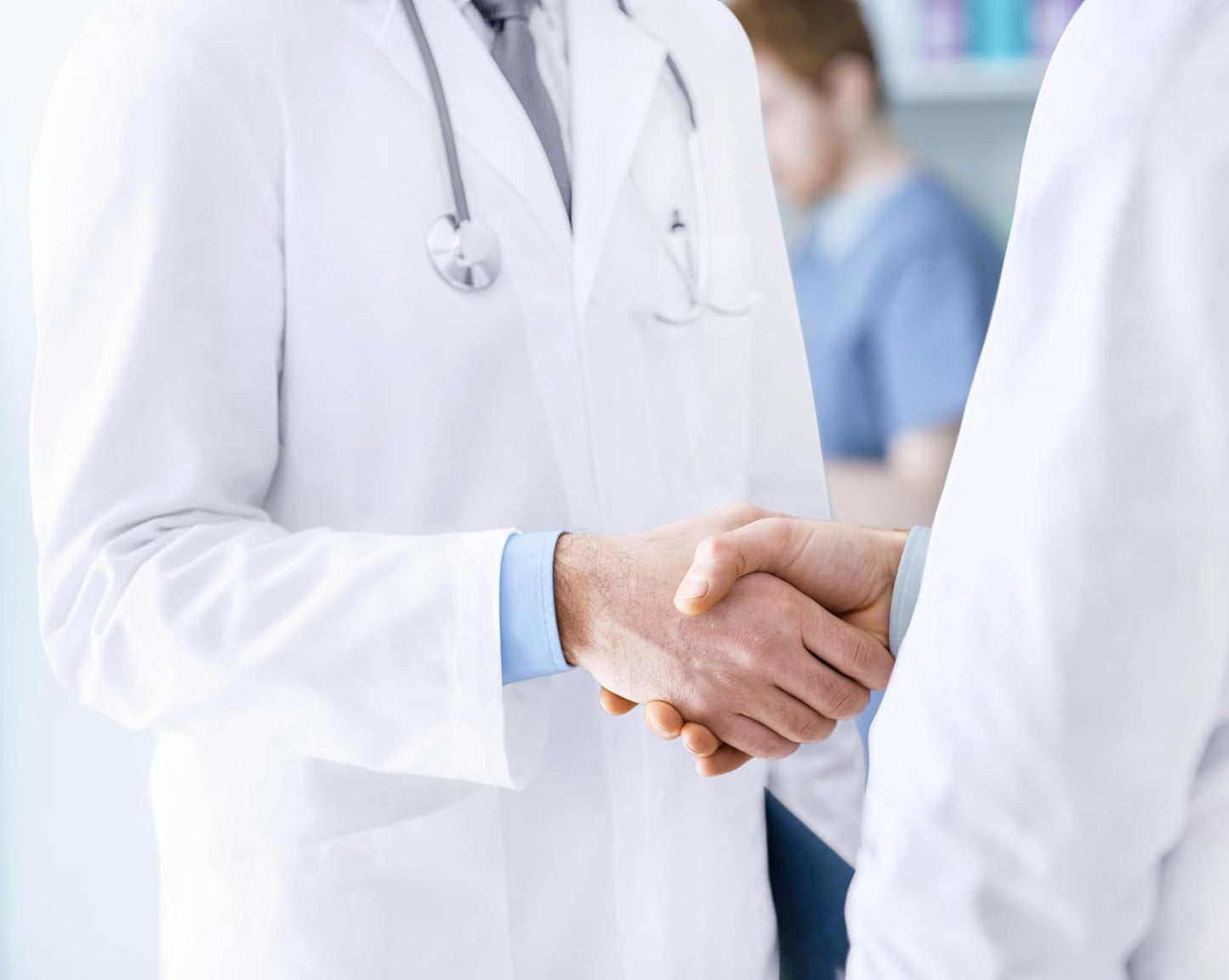 Professional Lab Coat for Men Long Sleeve Medical Coat
