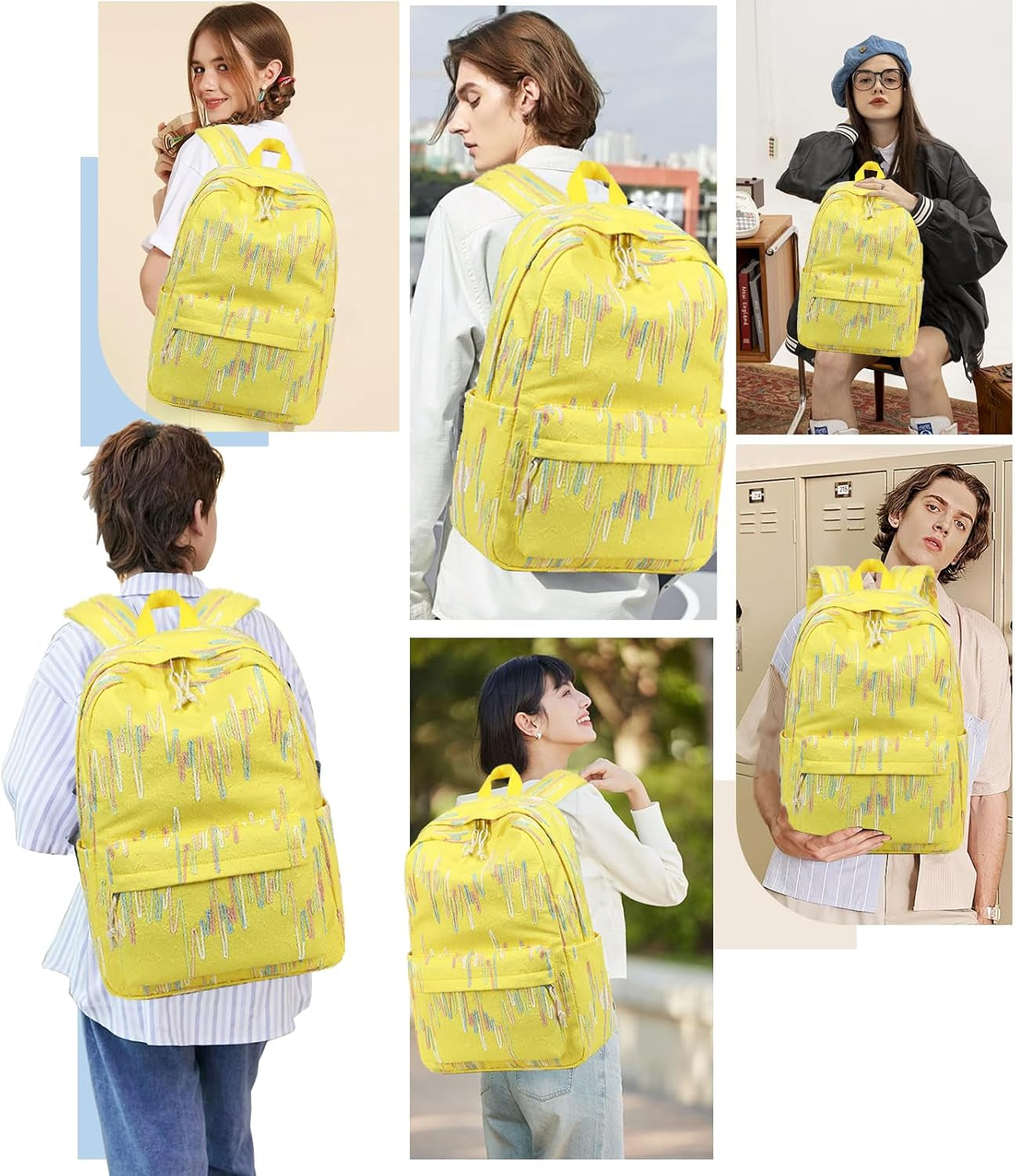School Backpack for Teen Girls Women Laptop Backpack College Bookbags Middle School Travel Work Commuter Back Pack