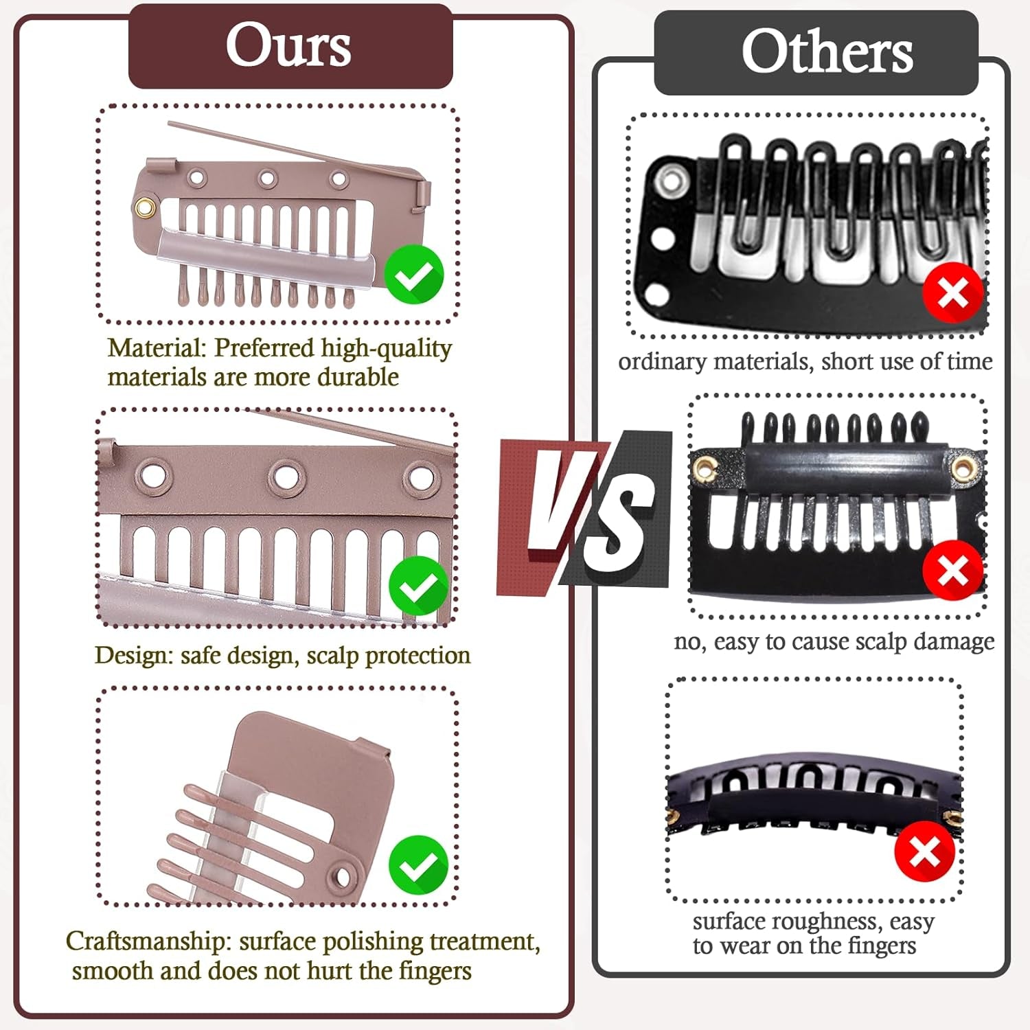 Chunni Clips with Safety Pins,8 PCS Strong Chunni Grip Dupatta Setting Clips Indian for Woman (Rose Gold)