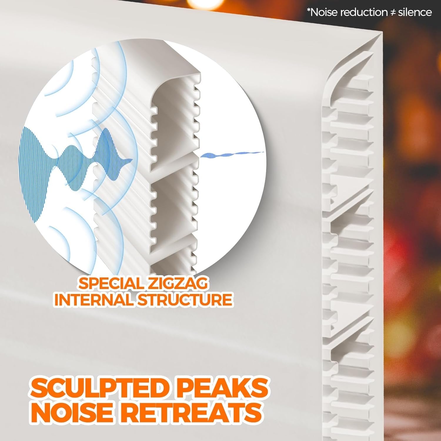 Door Draft Stopper under Door Draft Blocker Insulator Doors Sweep Weather Stripping Noise Stopper Strong Adhesive, White