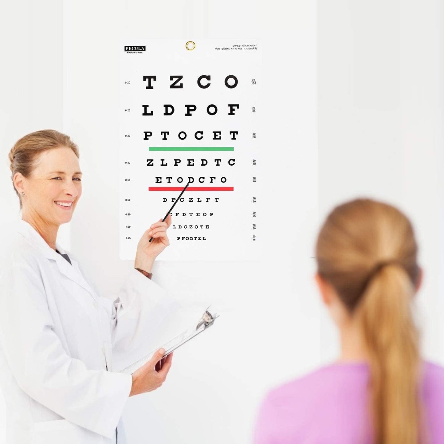 Snellen Chart, Wall Chart for Eye Exams - 10 Ft 9 X 14 In