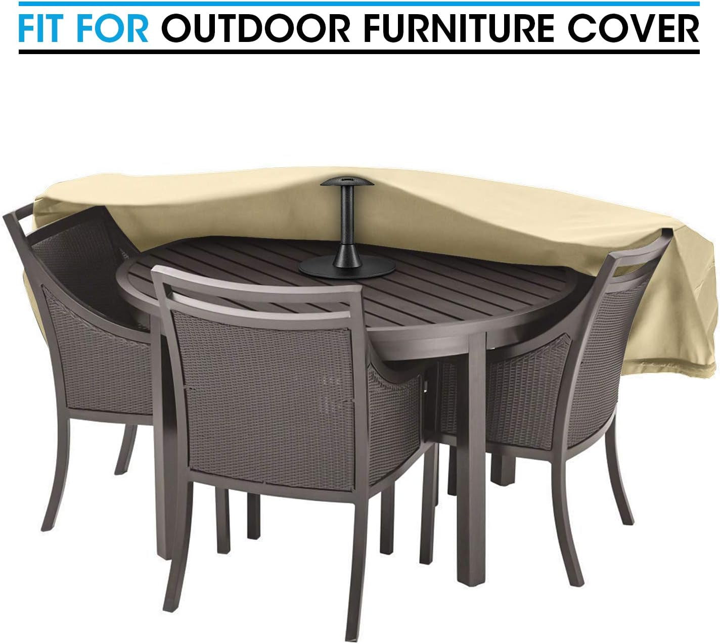 8 Inch Support Pole for Outdoor Flat Top Grill Griddle Cover and Patio Furniture Cover, Durable Rustproof Plastic Dome Prop Support Rack, Prevent Rain and Snow from Collecting on Top