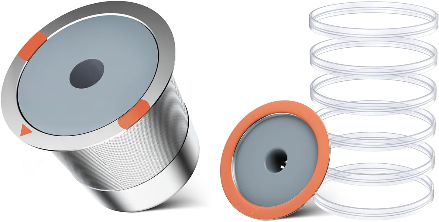 Reusable K Cups and Coffee Pods,Universal Stainless Steel K Cups for Keurig 2.0 and 1.0 Coffee Makers Machine
