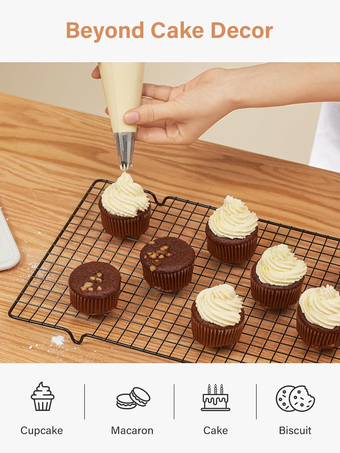Piping Bags, Disposable Pastry Bags 16 Inch, 100 Pcs anti Burst Large Icing Piping Bags for Cookie Frosting Cake Decorating Baking Supplies