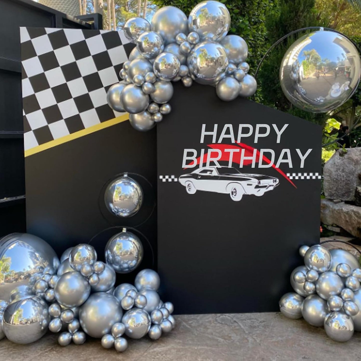 120Pcs 5 Inch Metallic Silver, Small Chrome Silver Latex Balloons for Graduation Wedding Baby Shower Disco Birthday Party Decorations